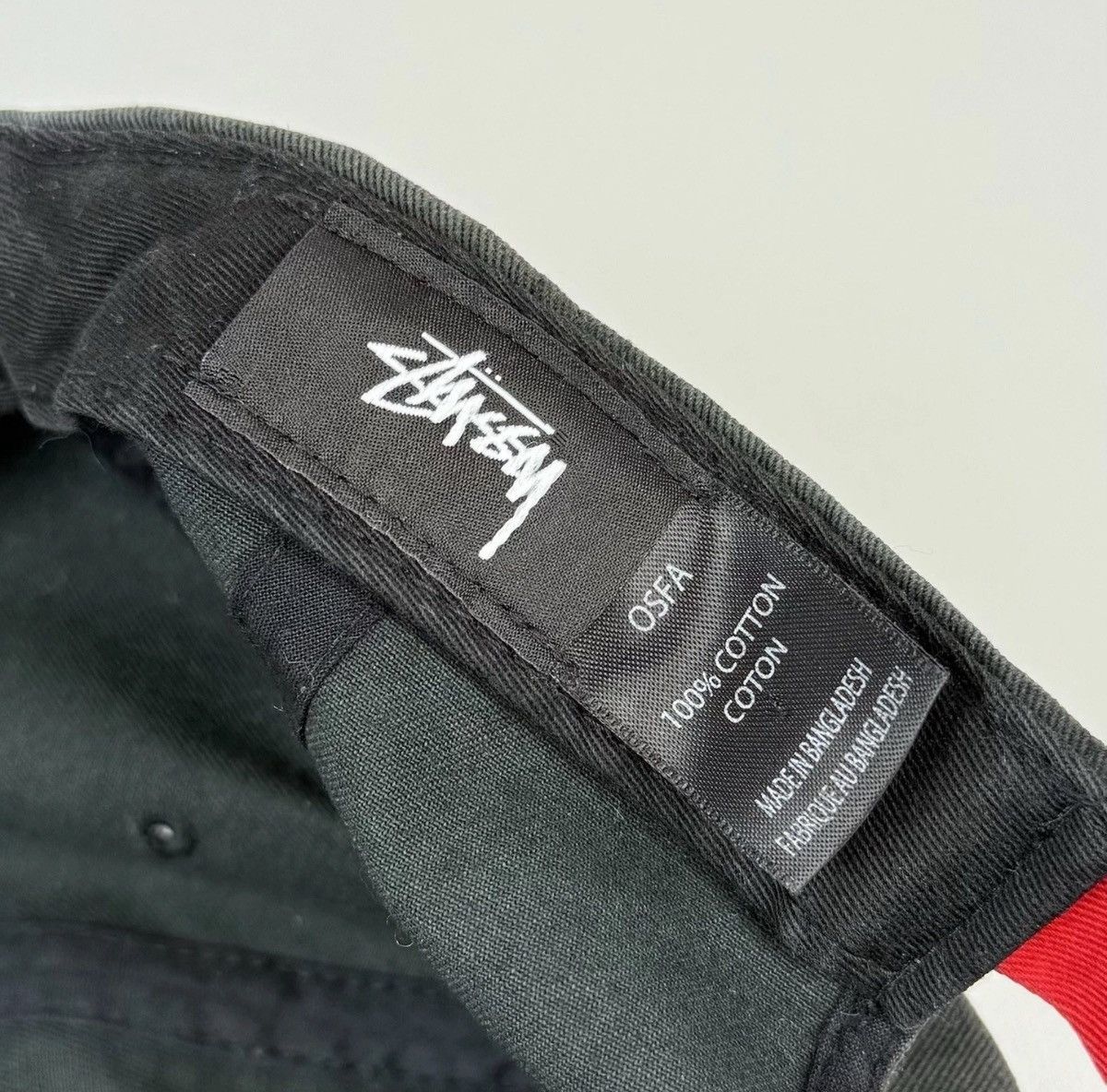 Stussy Stussy Faded Distressed Snapback Cap Hat One Size Black Size ONE SIZE - 10 Thumbnail
