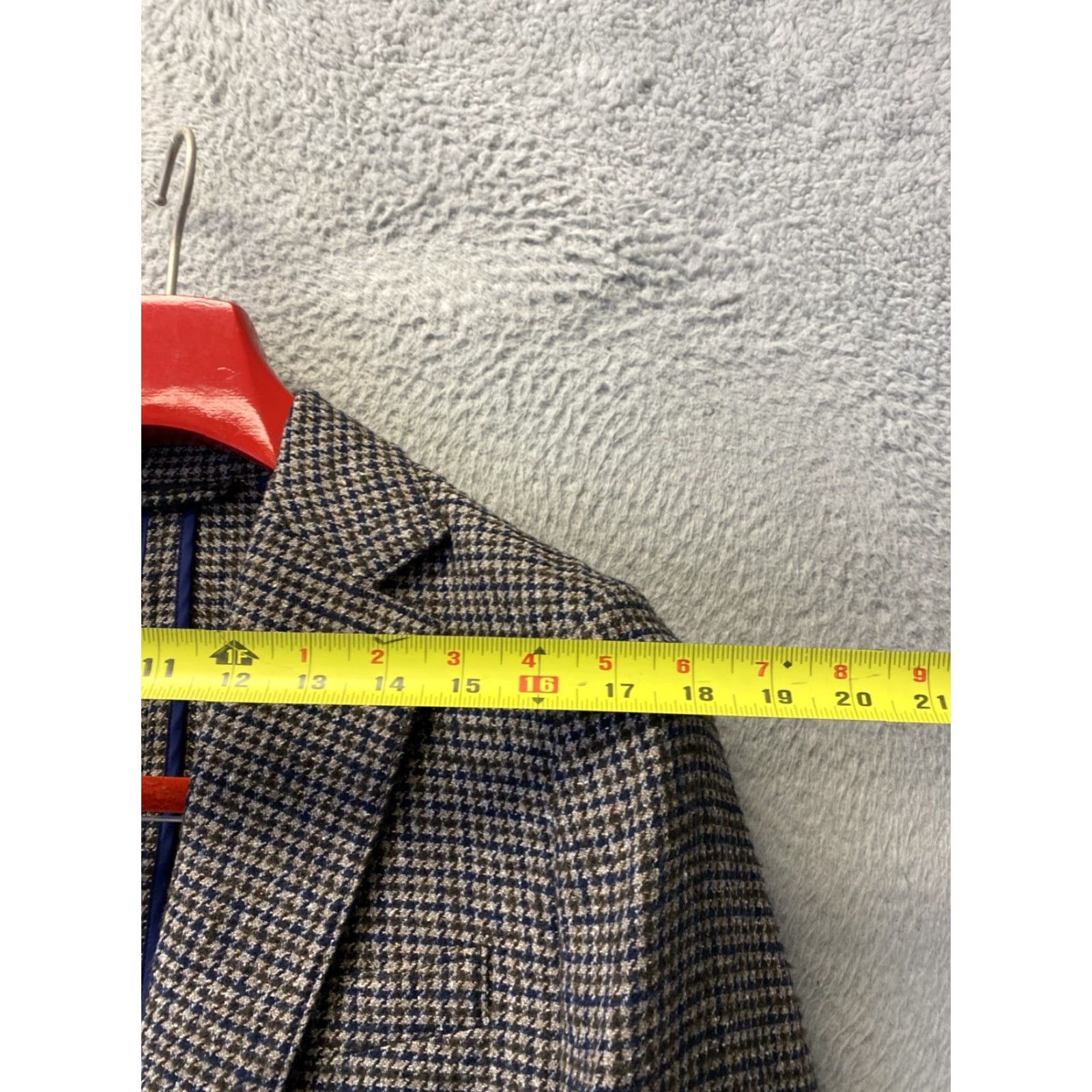 Bonobos BONOBOS Blazer 36R Slim Wool Blend Brown Houndstooth Jacket /0692 Size 36R - 6 Thumbnail