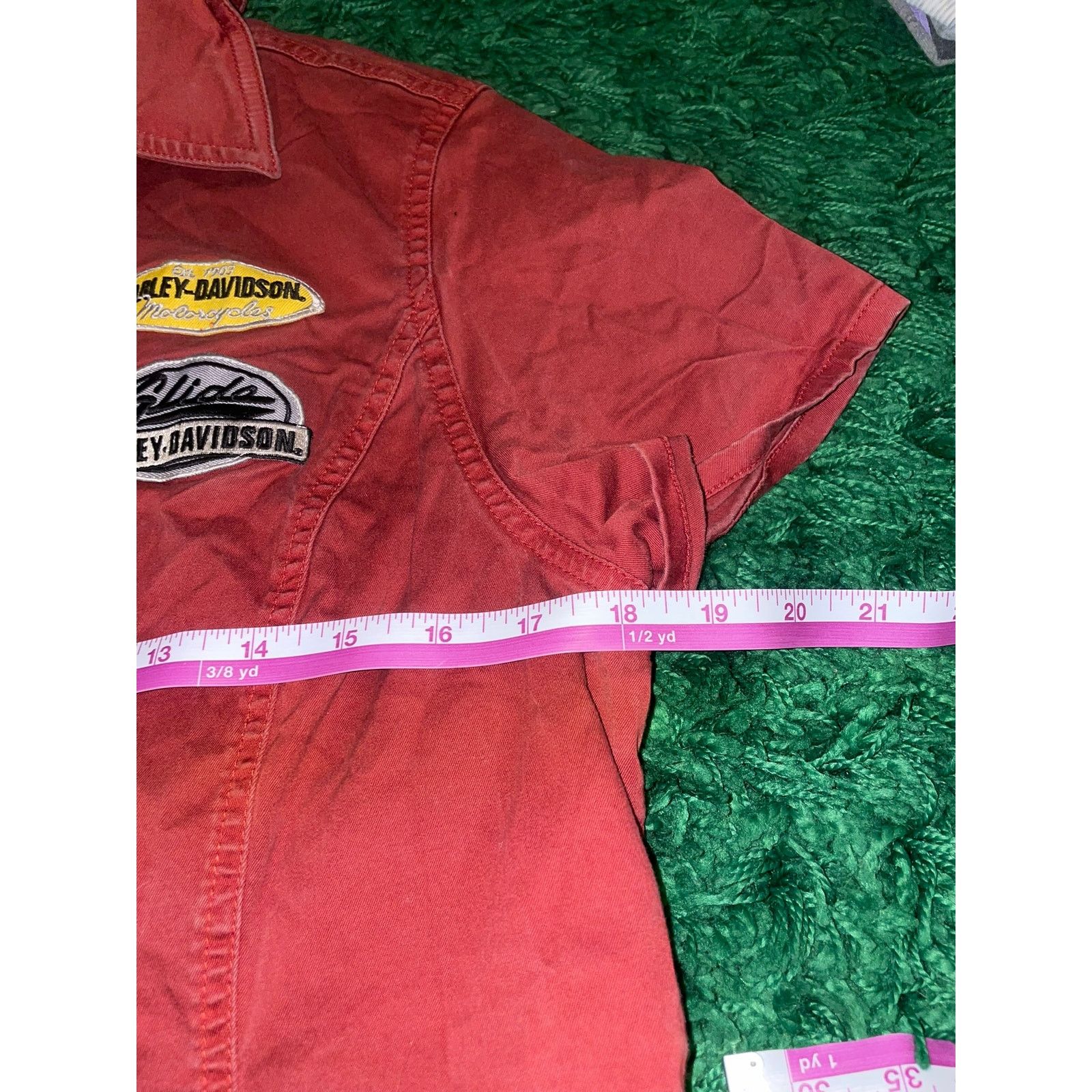 Harley Davidson Y2K Women's Harley Davidson Button Motorcycle Top Shirt L Size L / US 10 / IT 46 - 7 Thumbnail