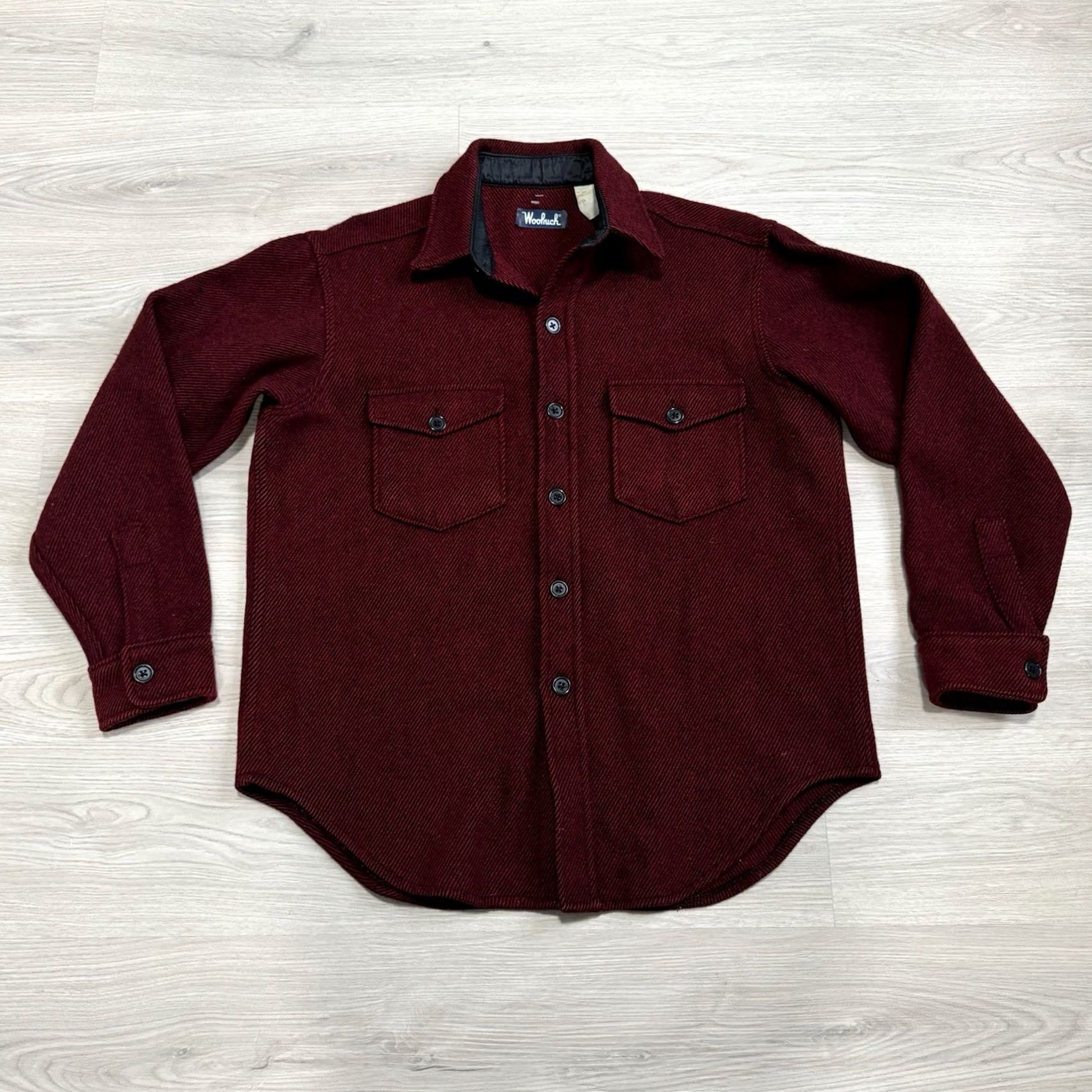 Vintage VINTAGE Woolrich Mackinaw Shirt Jacket Mens L Red Wool Blend Shacket Button Size US L / EU 52-54 / 3 - 2 Thumbnail