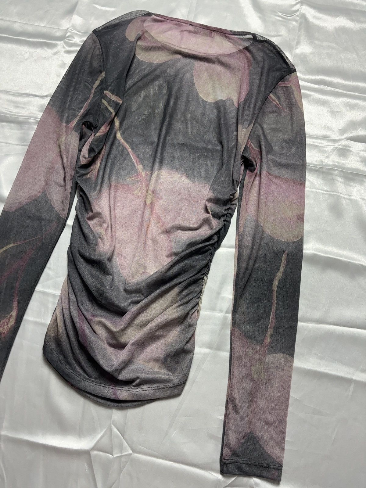 Vintage Mesh vintage floral long sleeve top Size M / US 6-8 / IT 42-44 - 11 Thumbnail