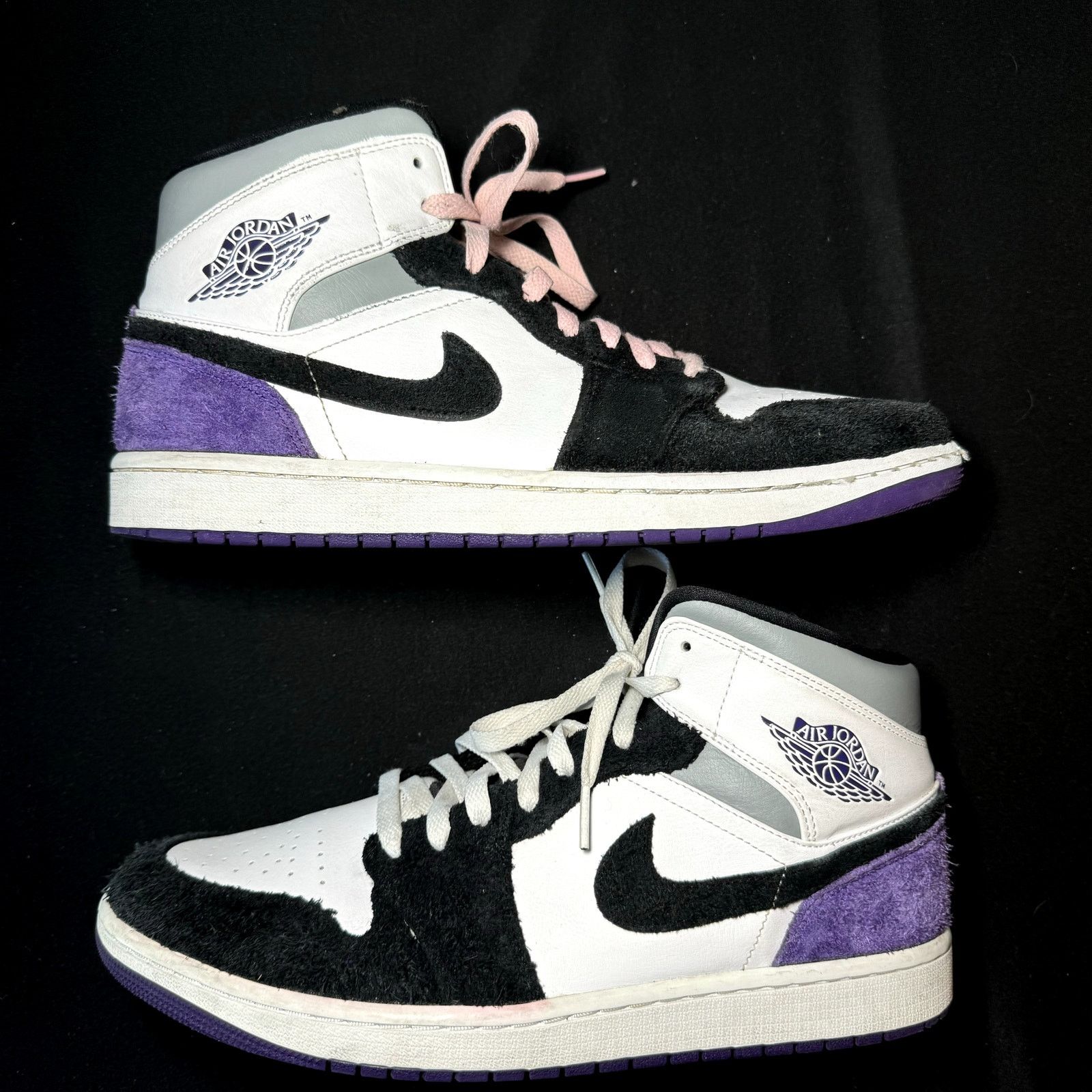 Jordan Brand × Nike Air Jordan 1 Mid SE Varsity Purple Men's Shoes - Size 11 Size US 11 / EU 44 - 2 Thumbnail
