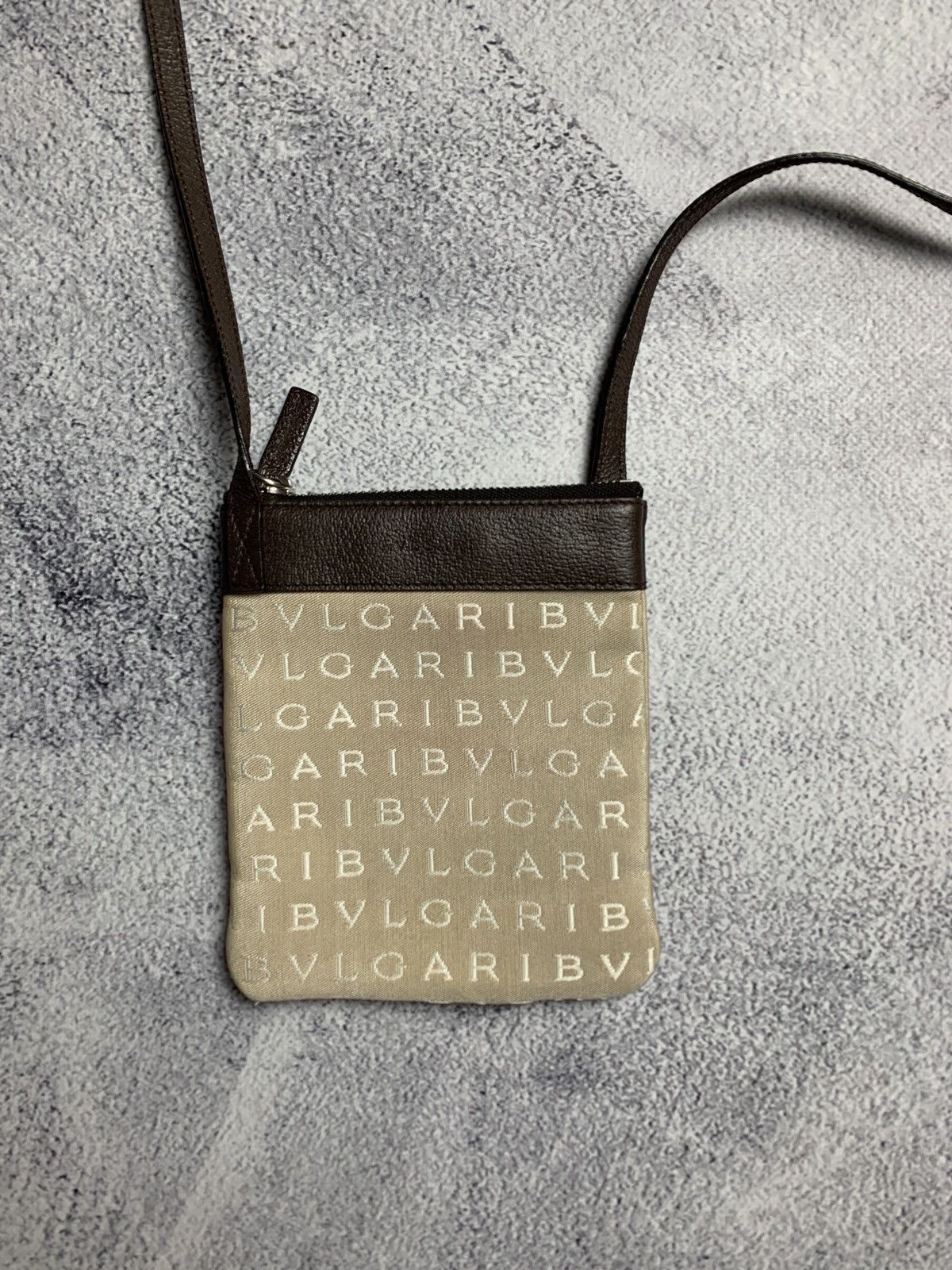 Bvlgari bvlgari logomania mini bag beige canvas leather Size ONE SIZE - 5 Thumbnail