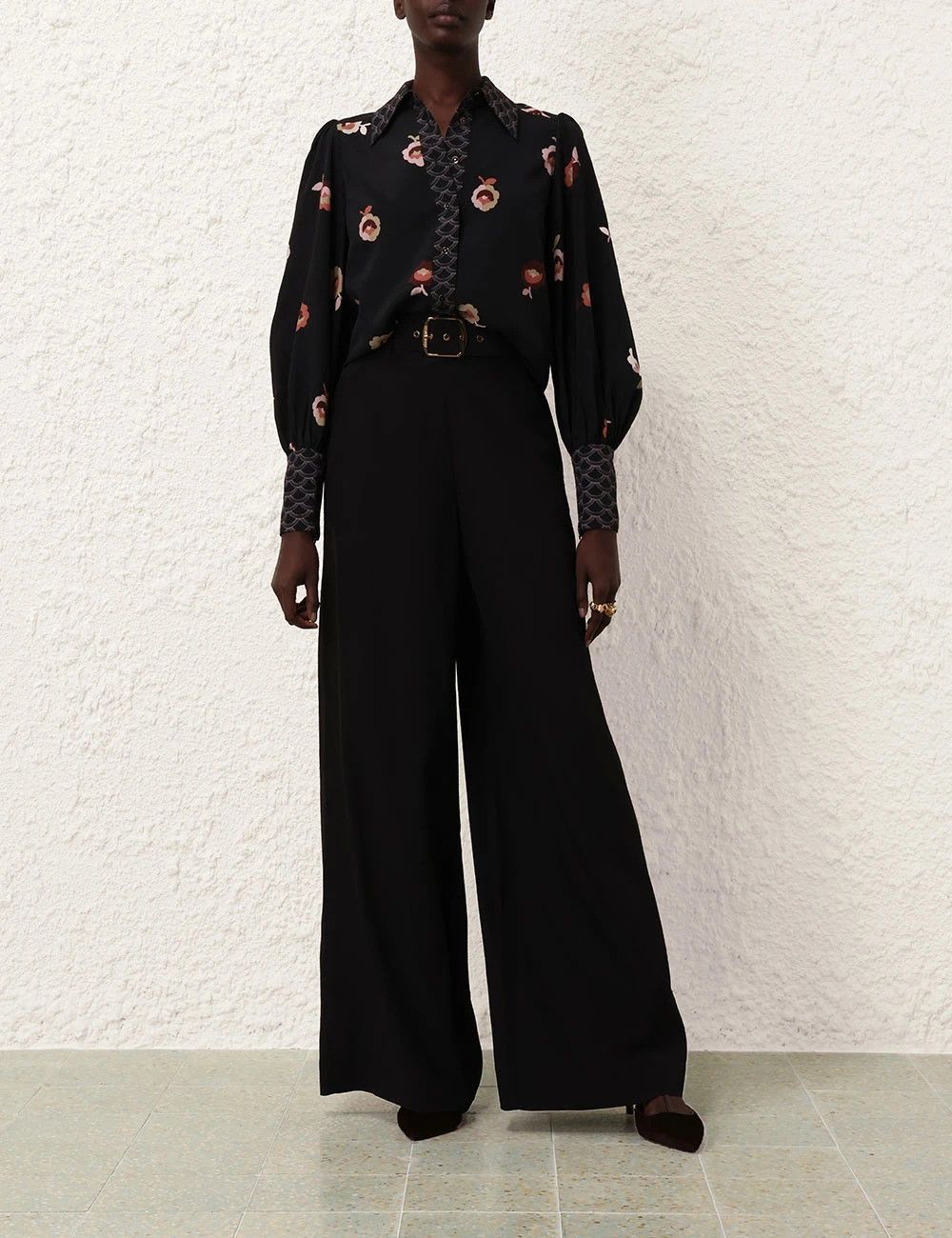 Zimmermann oc11z0825 Pussybow Shirt in Black Size S / US 4 / IT 40 - 7 Thumbnail