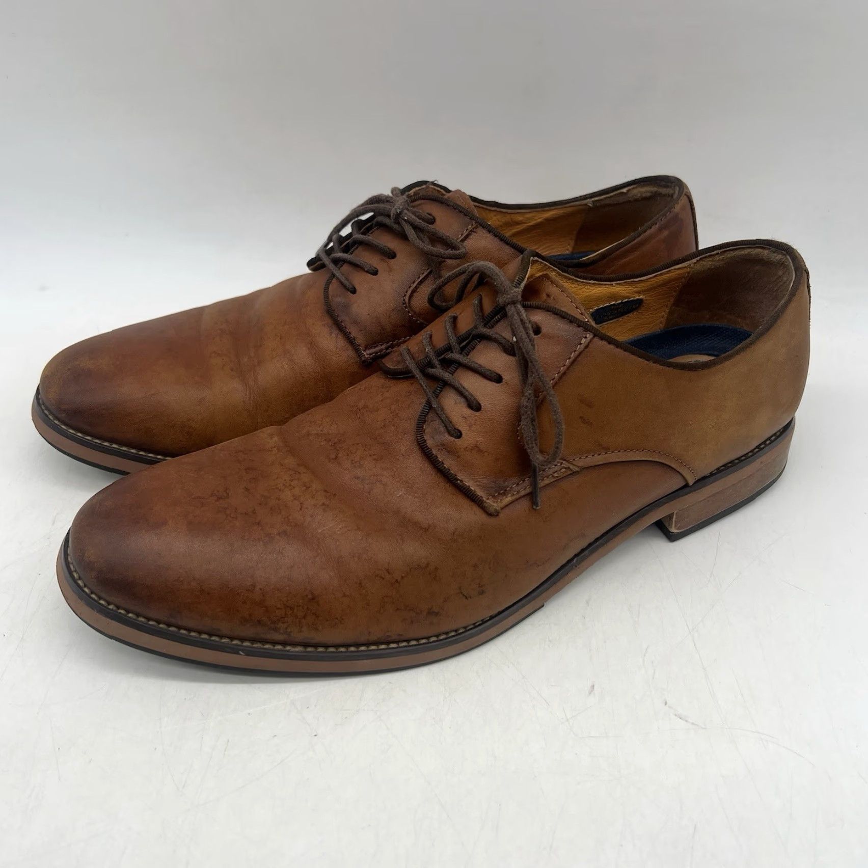 Florsheim Florsheim Cap Toe Shoes Leather Men’s 11.5 Brown Lace Oxford Casual Mens Size ONE SIZE - 4 Thumbnail