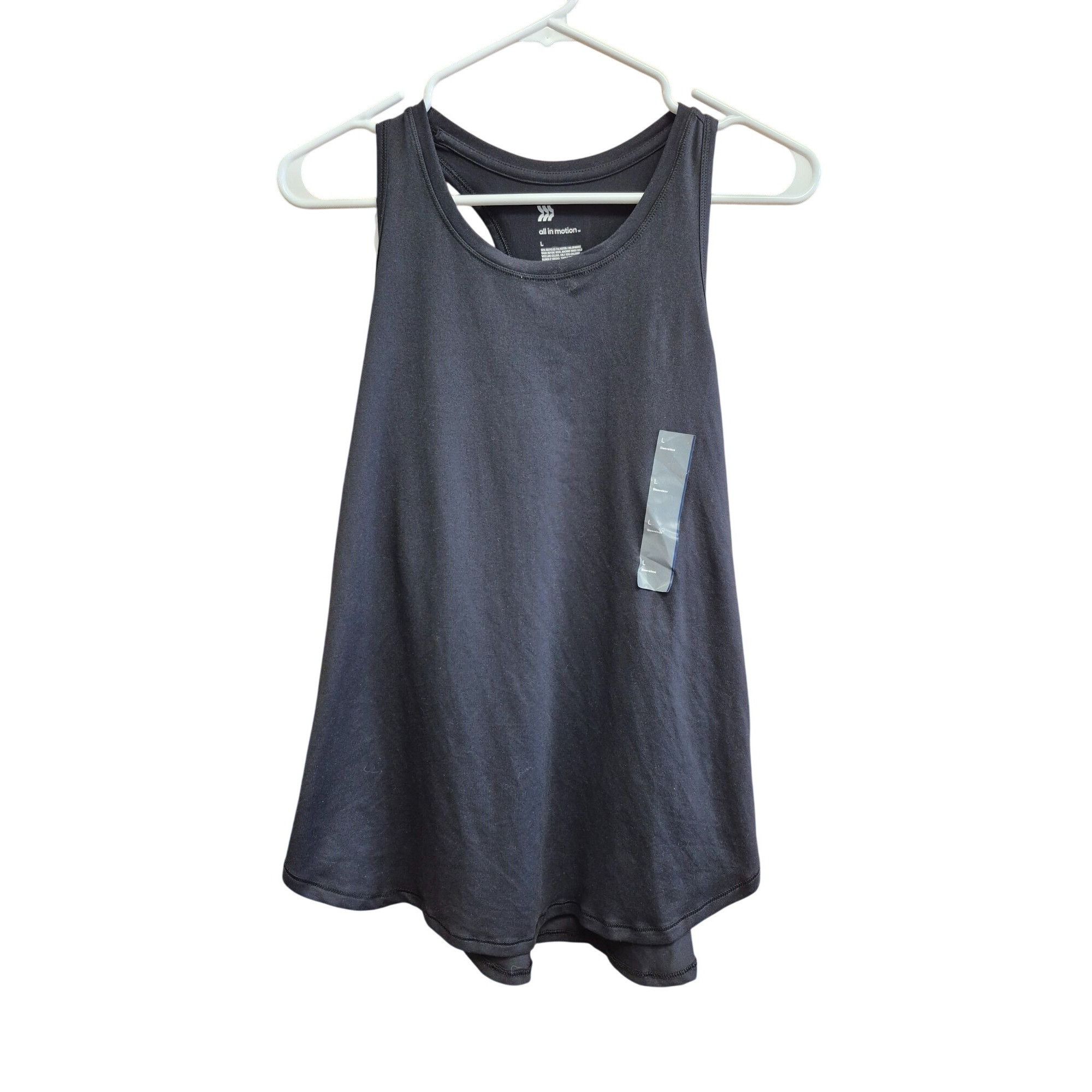 Other Womens Double Strap Racerback Tank Top - Black Size L / US 10 / IT 46 - 7 Thumbnail