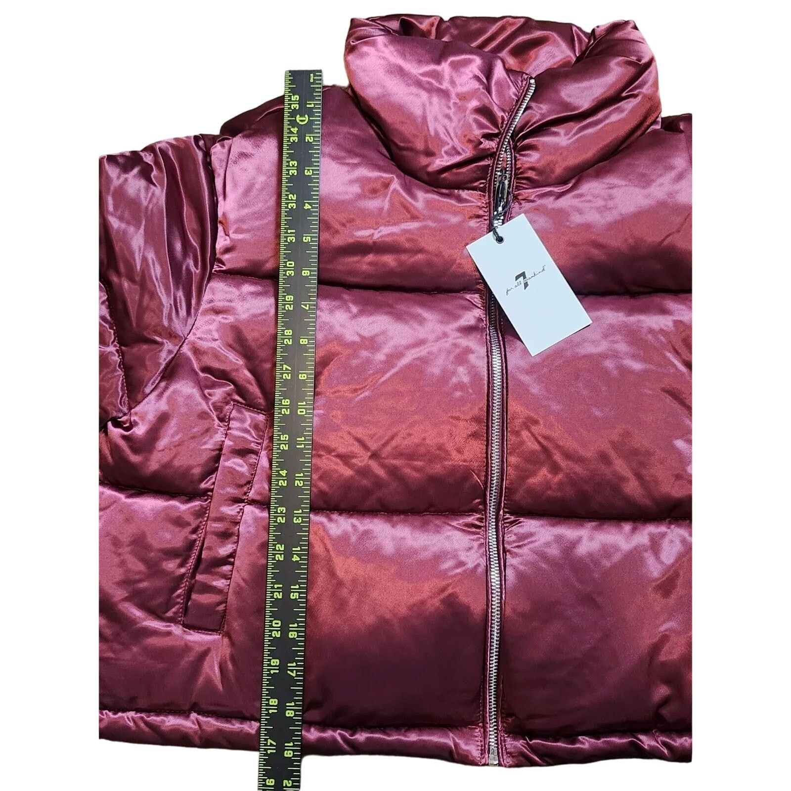 7 For All Mankind 7 FOR ALL MANKIND | US L (12-14) | Cropped Puffer Jacket NEW Size L / US 10 / IT 46 - 4 Thumbnail