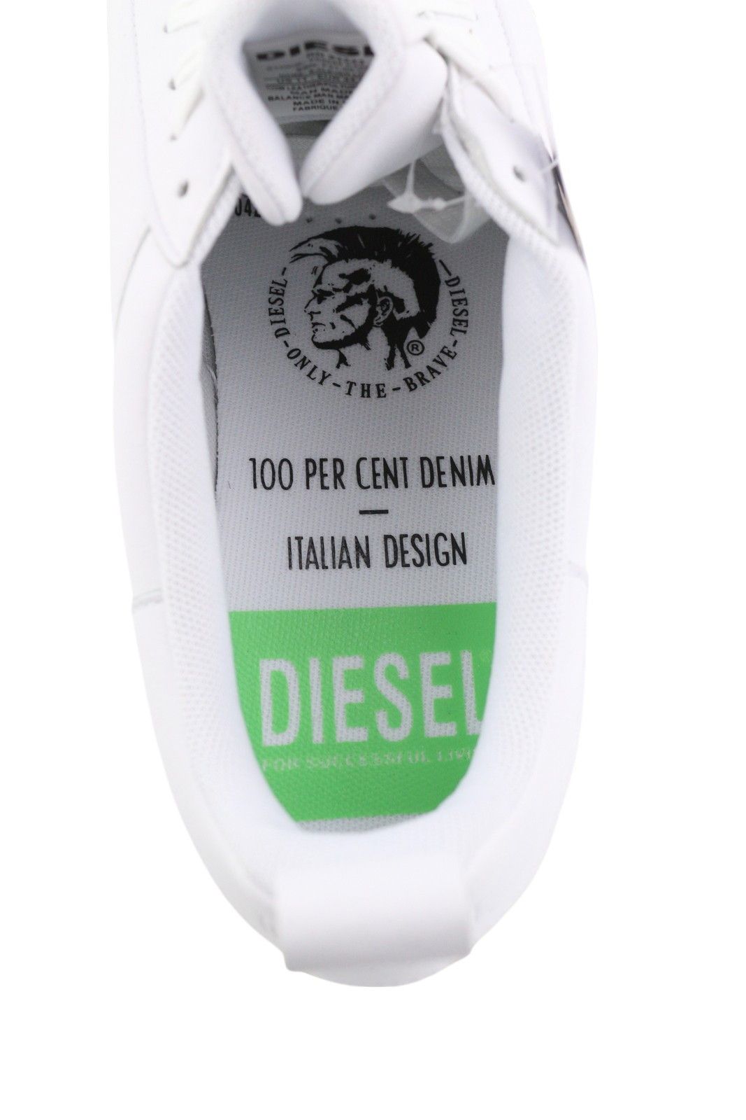 Diesel S-CLEVER LOW LACE EU44.5 White Leather 41519 Size US 11.5 / EU 44-45 - 8 Thumbnail