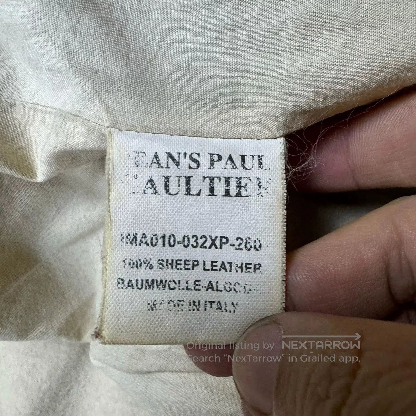 Jean Paul Gaultier Jean Paul Gaultier Leather Jacket for Men. Size US M / EU 48-50 / 2 - 5 Thumbnail