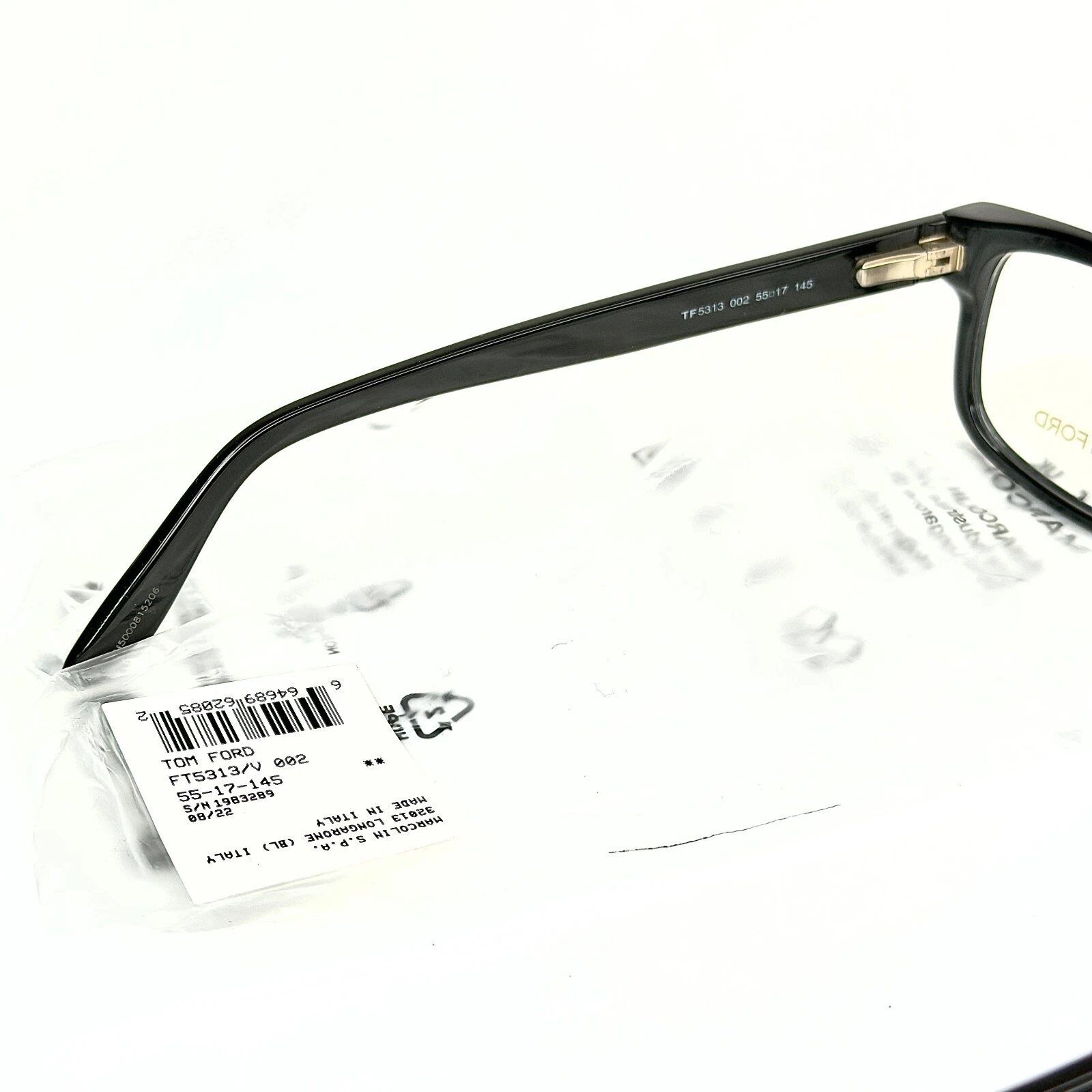 Tom Ford TOM FORD TF5313 002 Black Classic Men Eyeglass 5313 FT5313 Size ONE SIZE - 6 Thumbnail