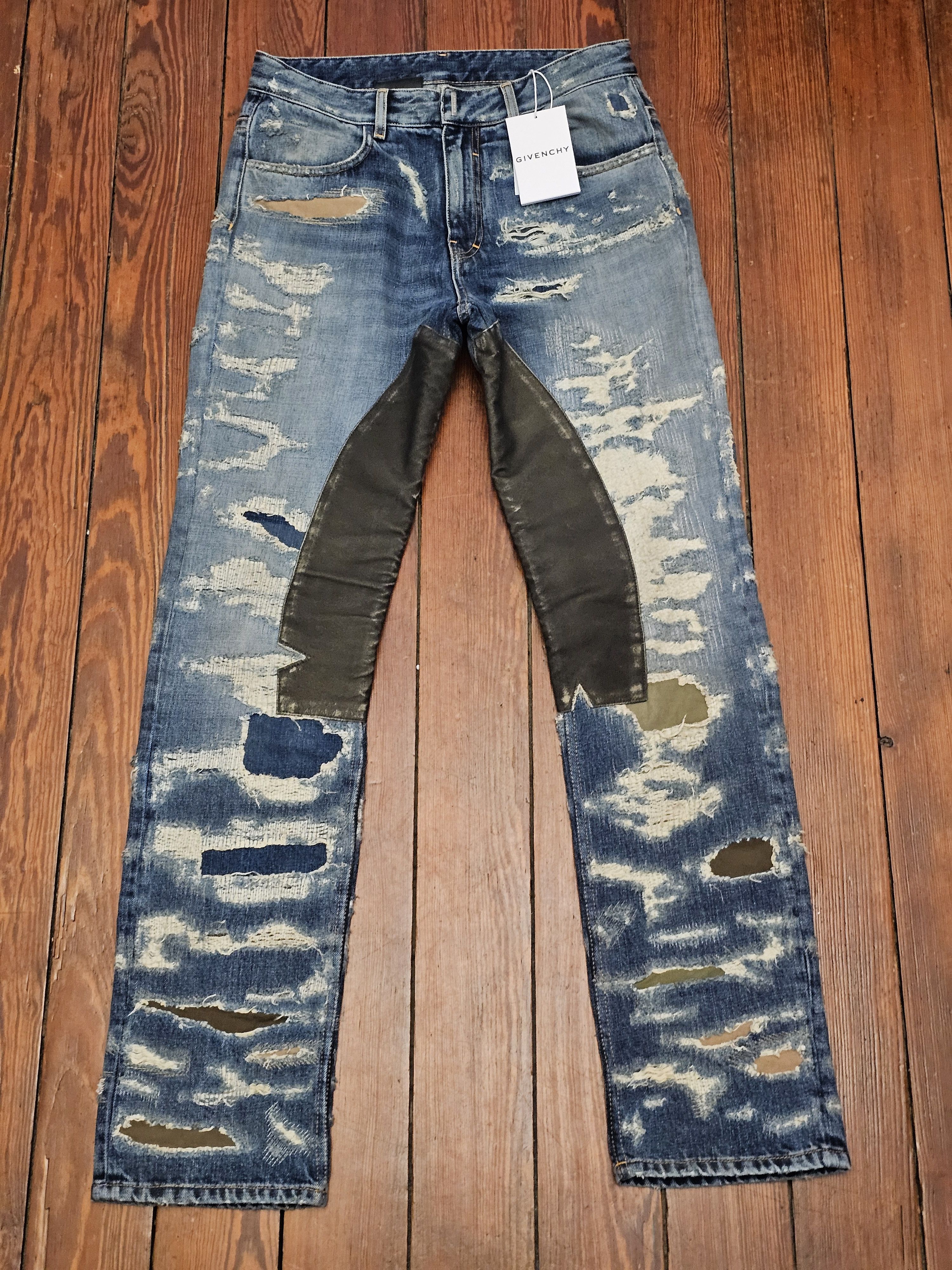 Givenchy Givenchy blue boro moleskin patch jeans, new with tags Size US 30 / EU 46 - 1 Thumbnail