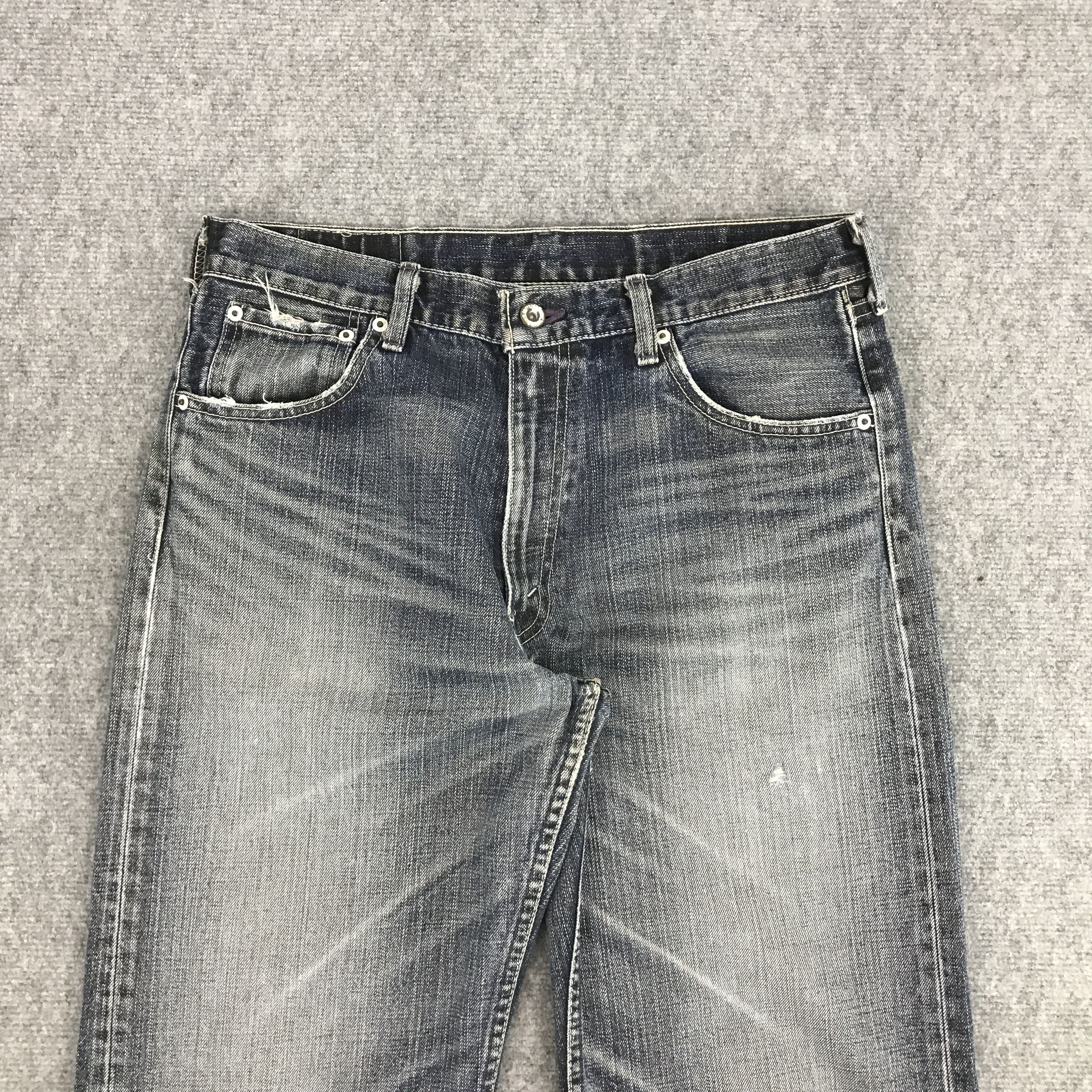 Japanese Brand × Levi's LEVI'S JAPAN DISTRESSED BLACK FADED JEANS Size US 33 - 3 Thumbnail