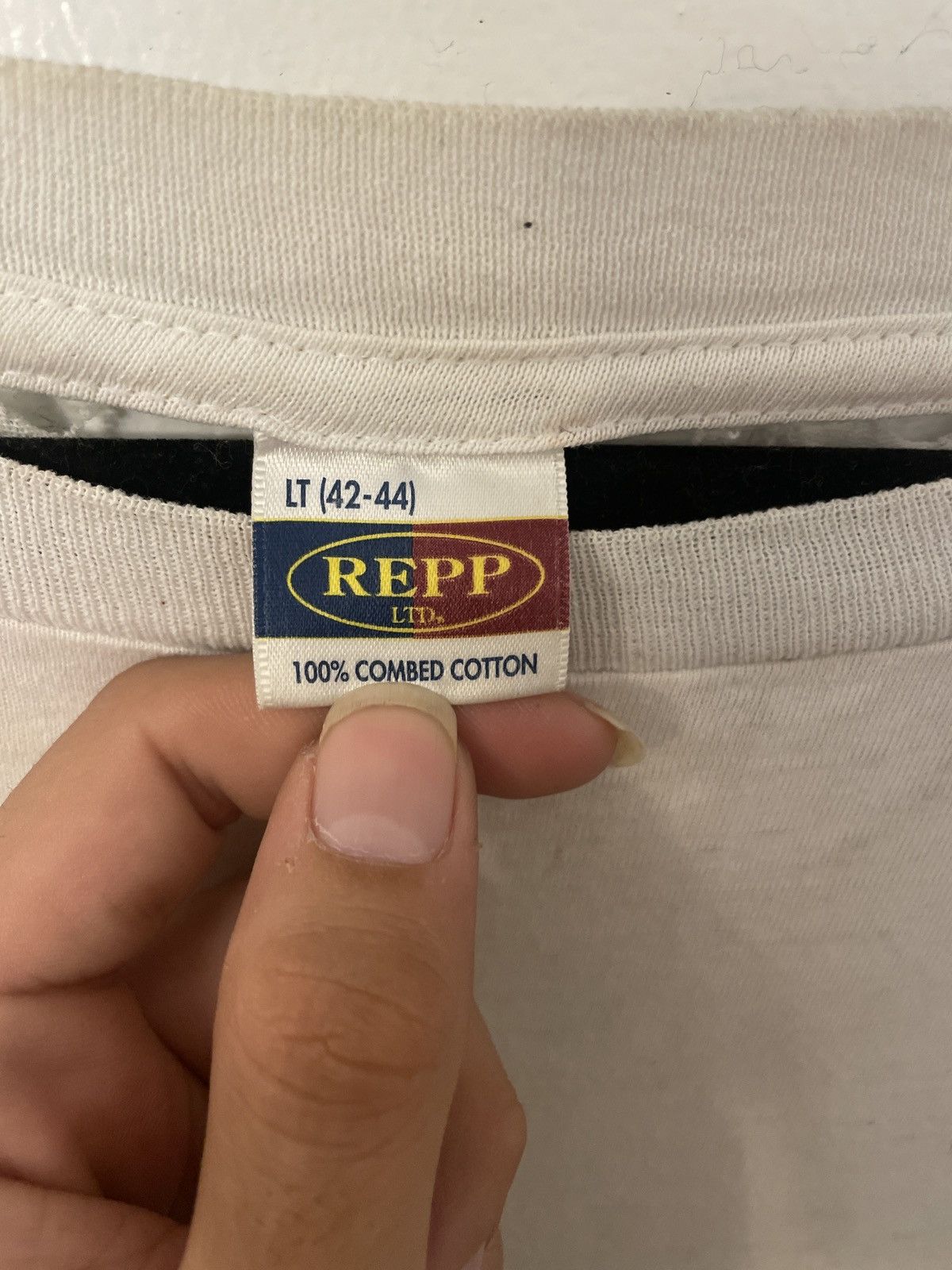 Vintage Vintage REPP white t-shirt Size US XL / EU 56 / 4 - 3 Thumbnail