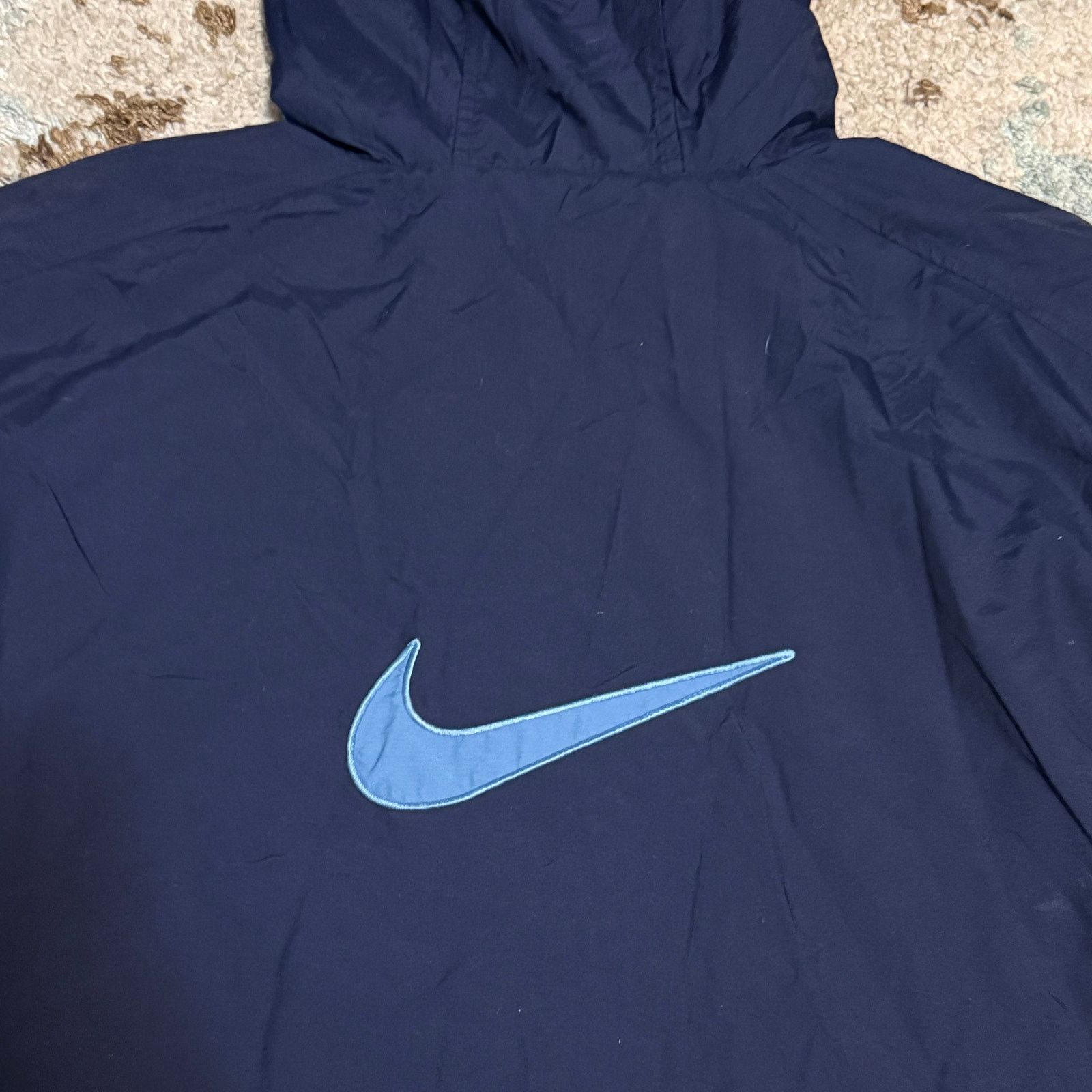 Nike × Vintage Vintage Nike Reversible Jacket Size XL Fleece Navy/Blue Y2K Size US XL / EU 56 / 4 - 7 Thumbnail