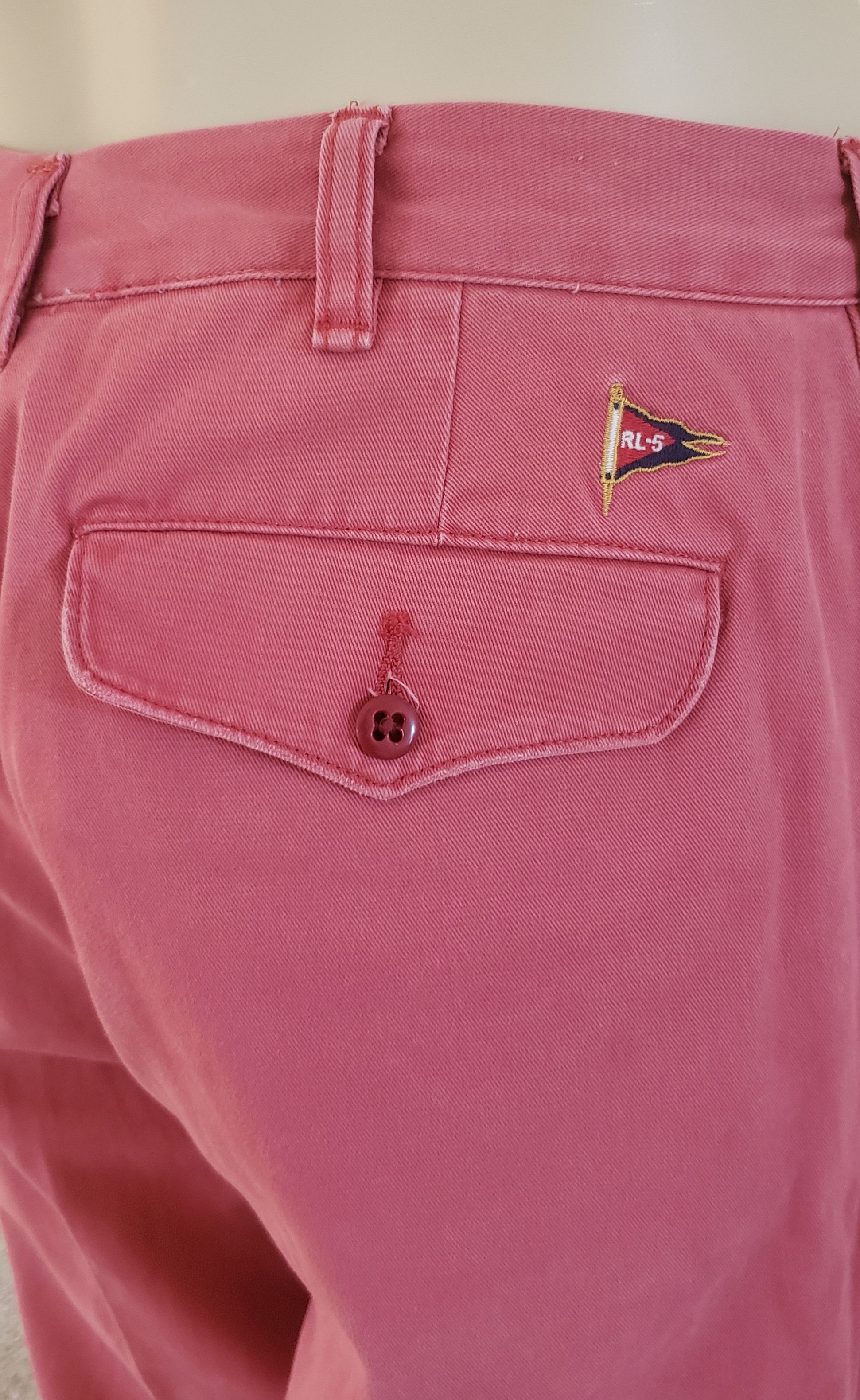 Polo Ralph Lauren Polo men's light red cotton chino pants 34 Size US 34 / EU 50 - 9 Thumbnail