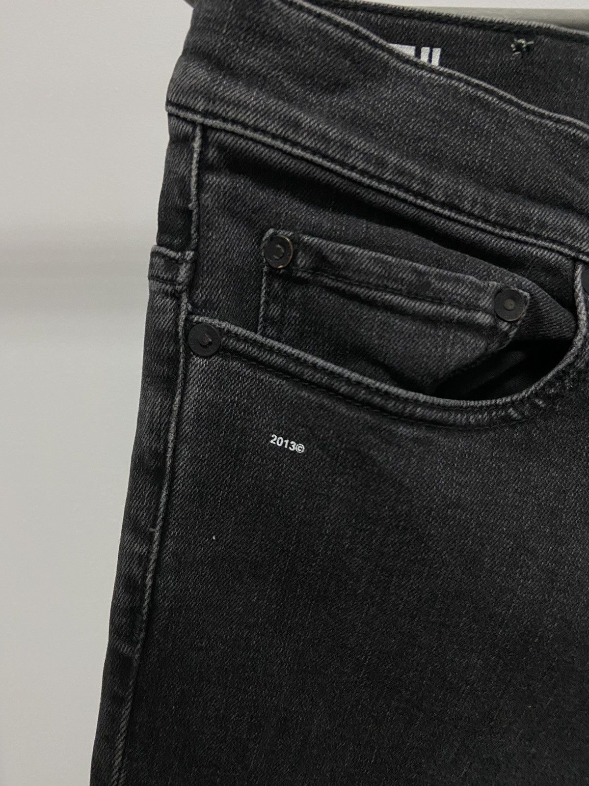 Off-White × Vintage Off White Selvedge Vintage jeans Fire Line Do Not Cross Size US 31 - 5 Thumbnail