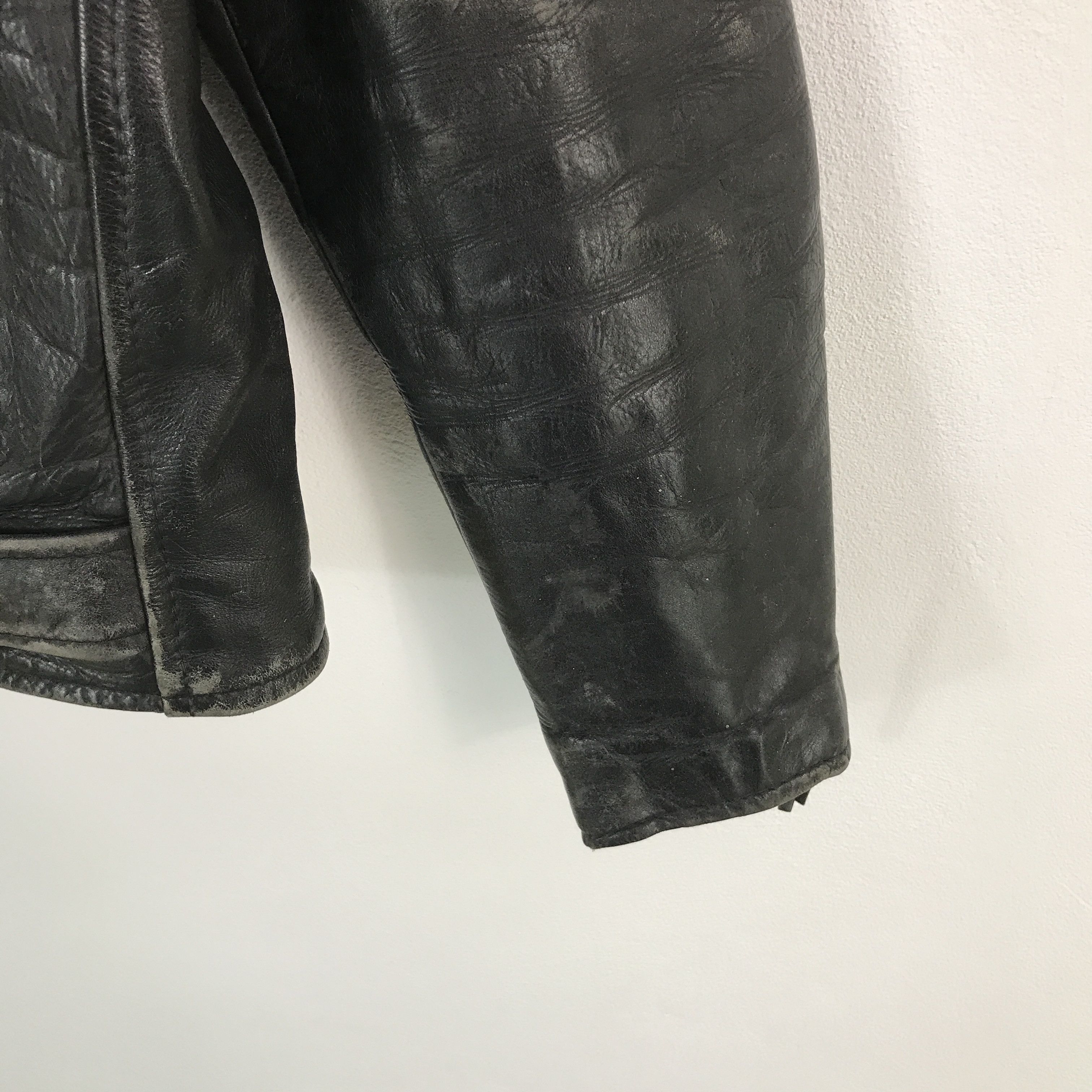 Japanese Brand × Leather 🔥First Double collar Leather jacket Size US M / EU 48-50 / 2 - 6 Thumbnail