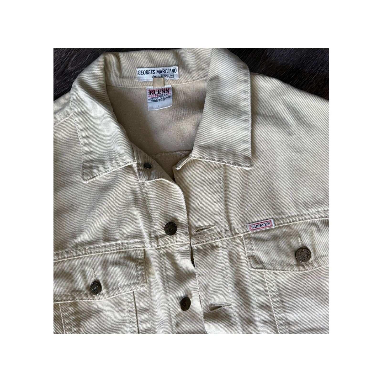 Guess Vintage 80s Guess by Georges Marciano USA Denim Trucker Size US XL / EU 56 / 4 - 15 Thumbnail