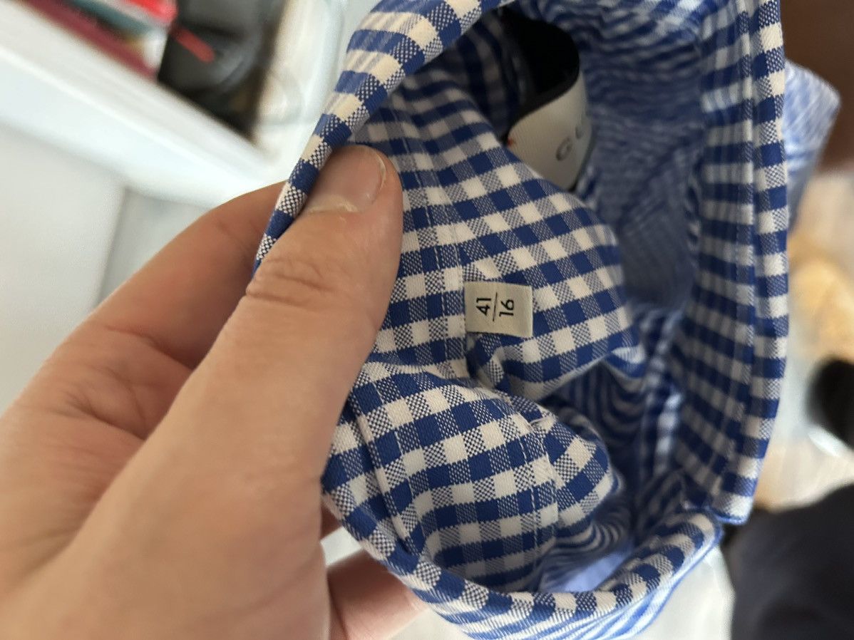 Gucci Blue Plaid Shirt Size US M / EU 48-50 / 2 - 9 Thumbnail