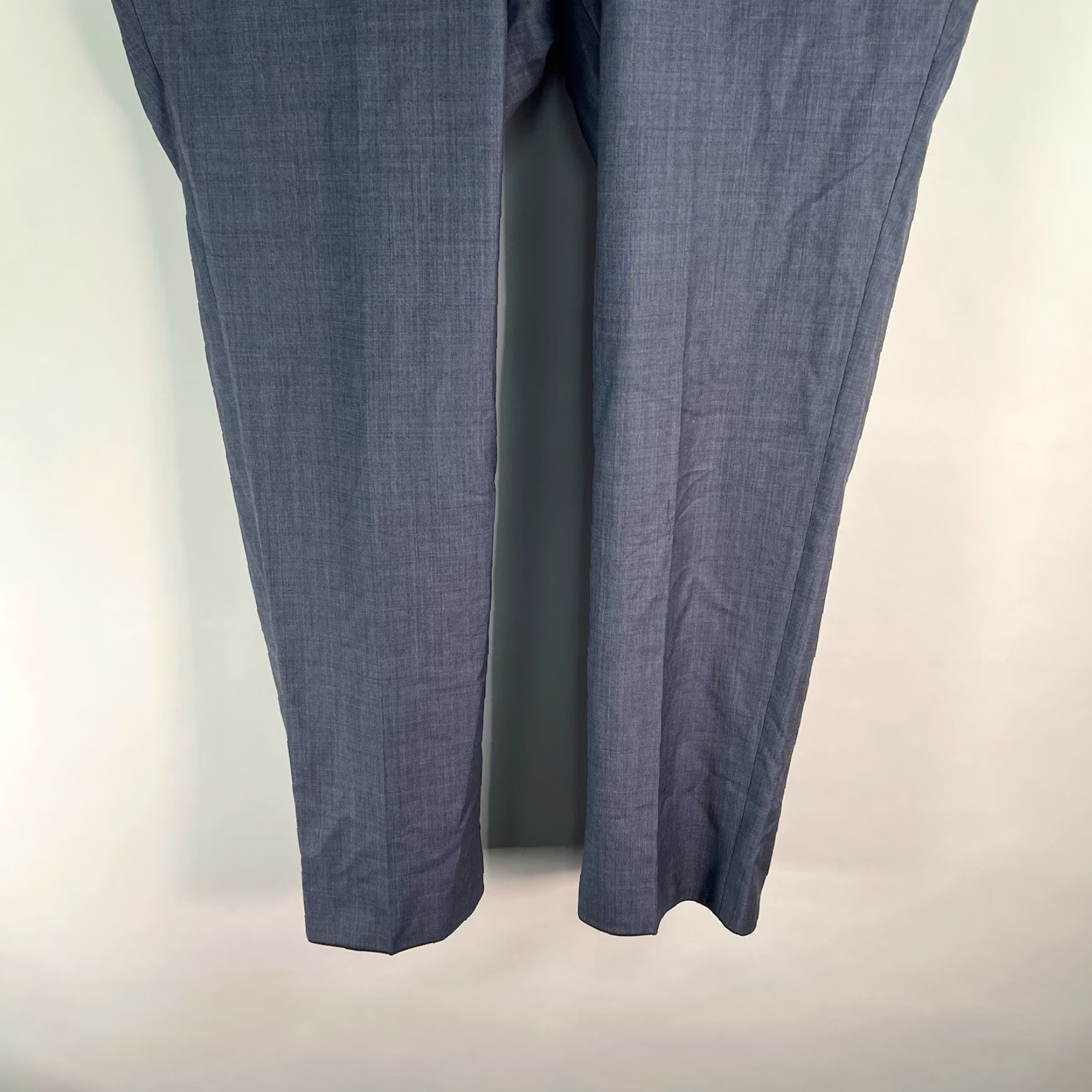Vintage Roy Robson Wool Dress Pants Blue 31 X32 Lined Classic Herringbone Wool Dress Pants Mens Regular Flat Front Tailored Size US 31 - 4 Thumbnail