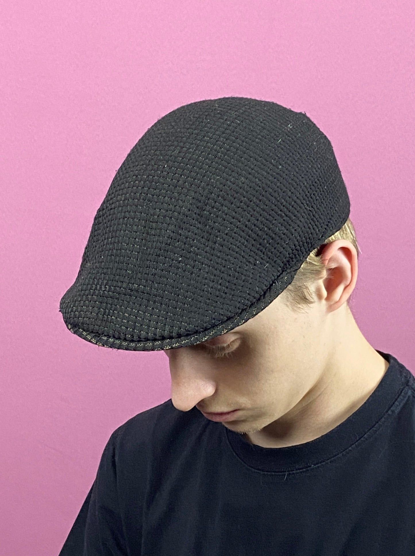 Kangol × Vintage 90s Kangol Logo Vintage Flat Cap - M Brow Polyester Blend Size ONE SIZE - 3 Thumbnail