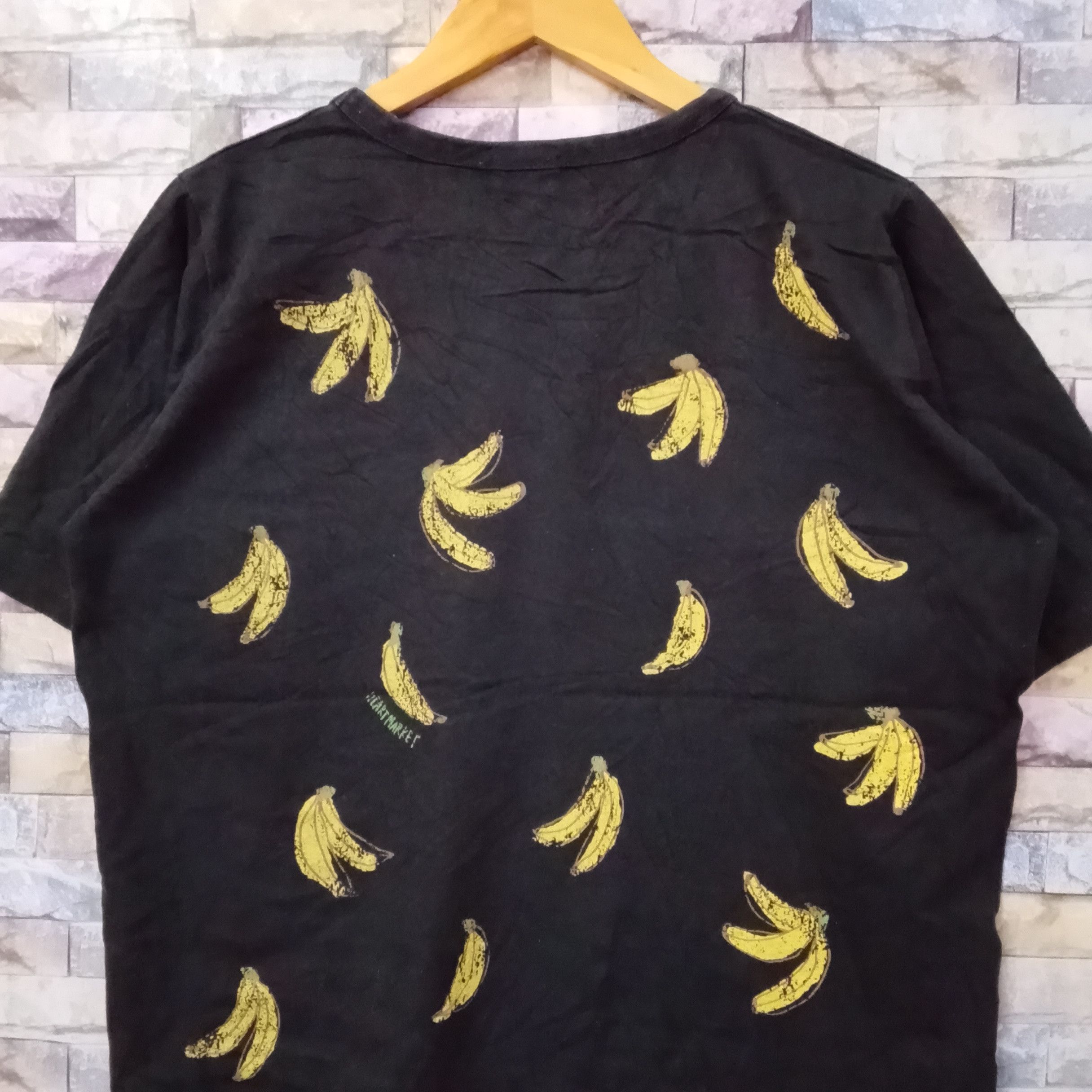 Japanese Brand Heart Marker Banana Printed Boxy Tee Size US M / EU 48-50 / 2 - 4 Thumbnail