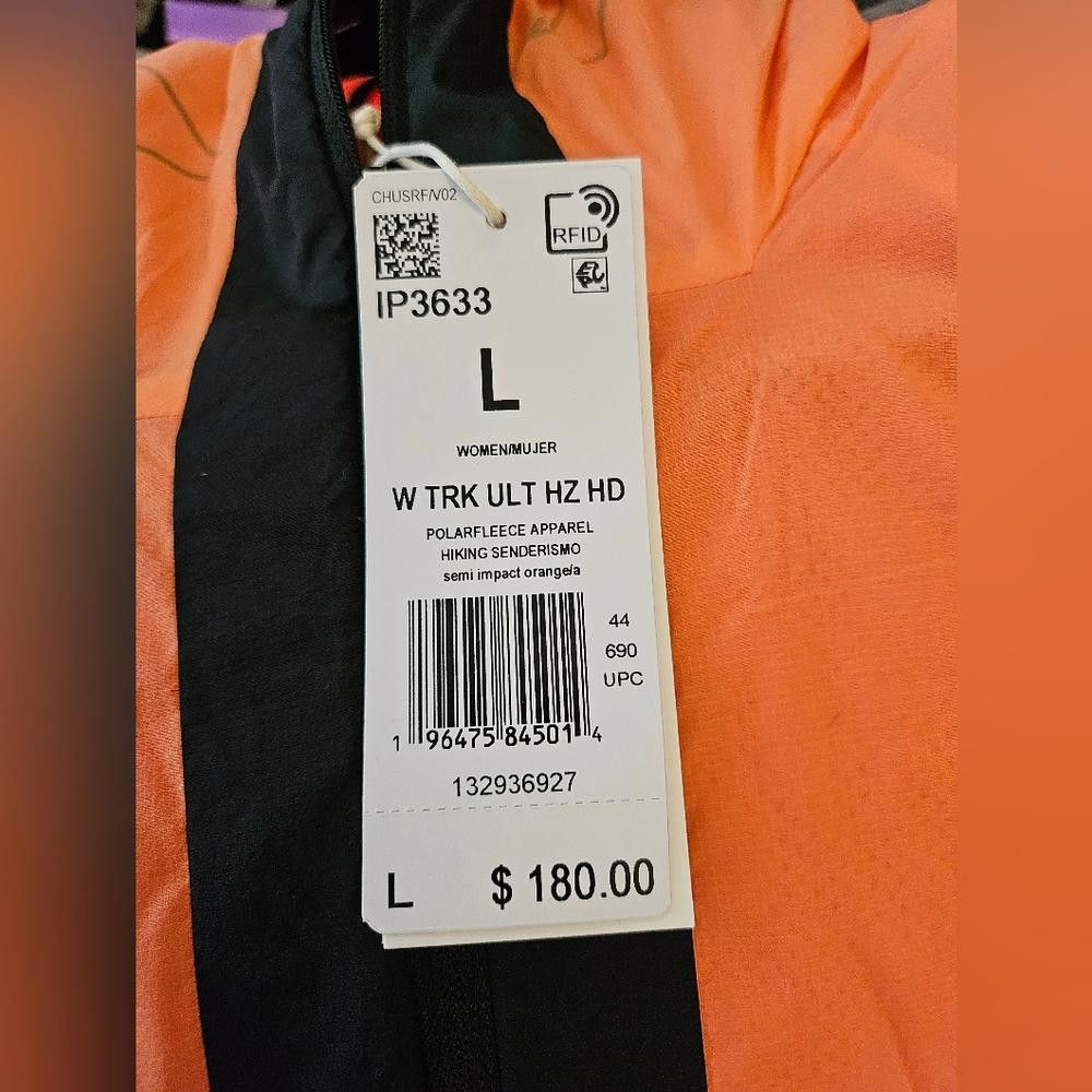 Designer Adidas TERREX Techrock Ultralight Hooded Fleece Jacket Size L / US 10 / IT 46 - 3 Thumbnail