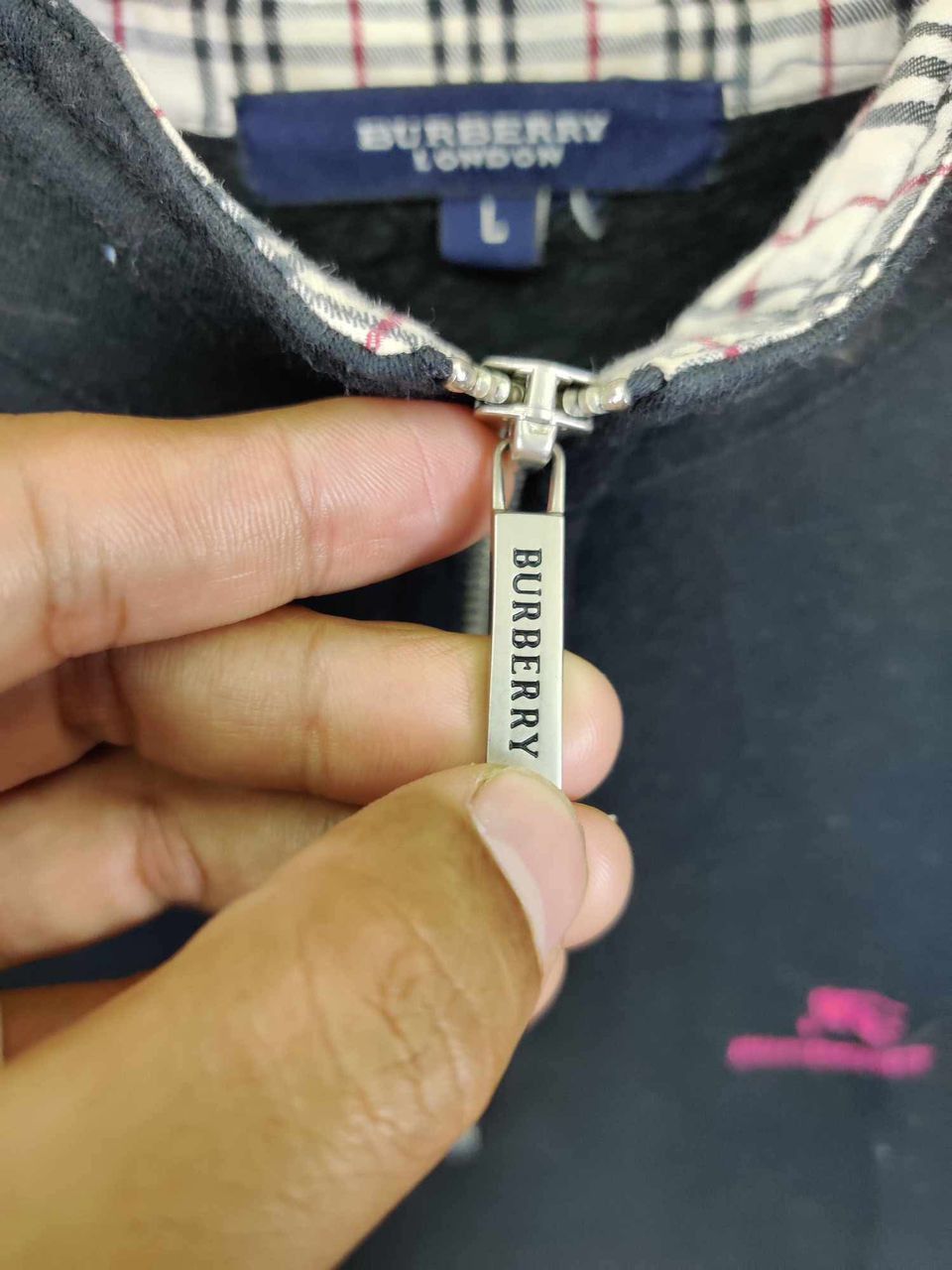Burberry Vintage Burberry London Nova Check Half Zipper Sweatshirt Size US L / EU 52-54 / 3 - 8 Thumbnail