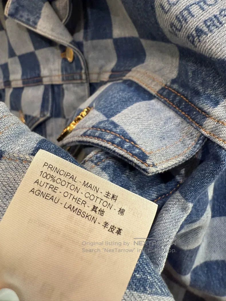 Louis Vuitton Louis Vuitton Checkerboard denim jacket Size XS / US 0-2 / IT 36-38 - 7 Thumbnail