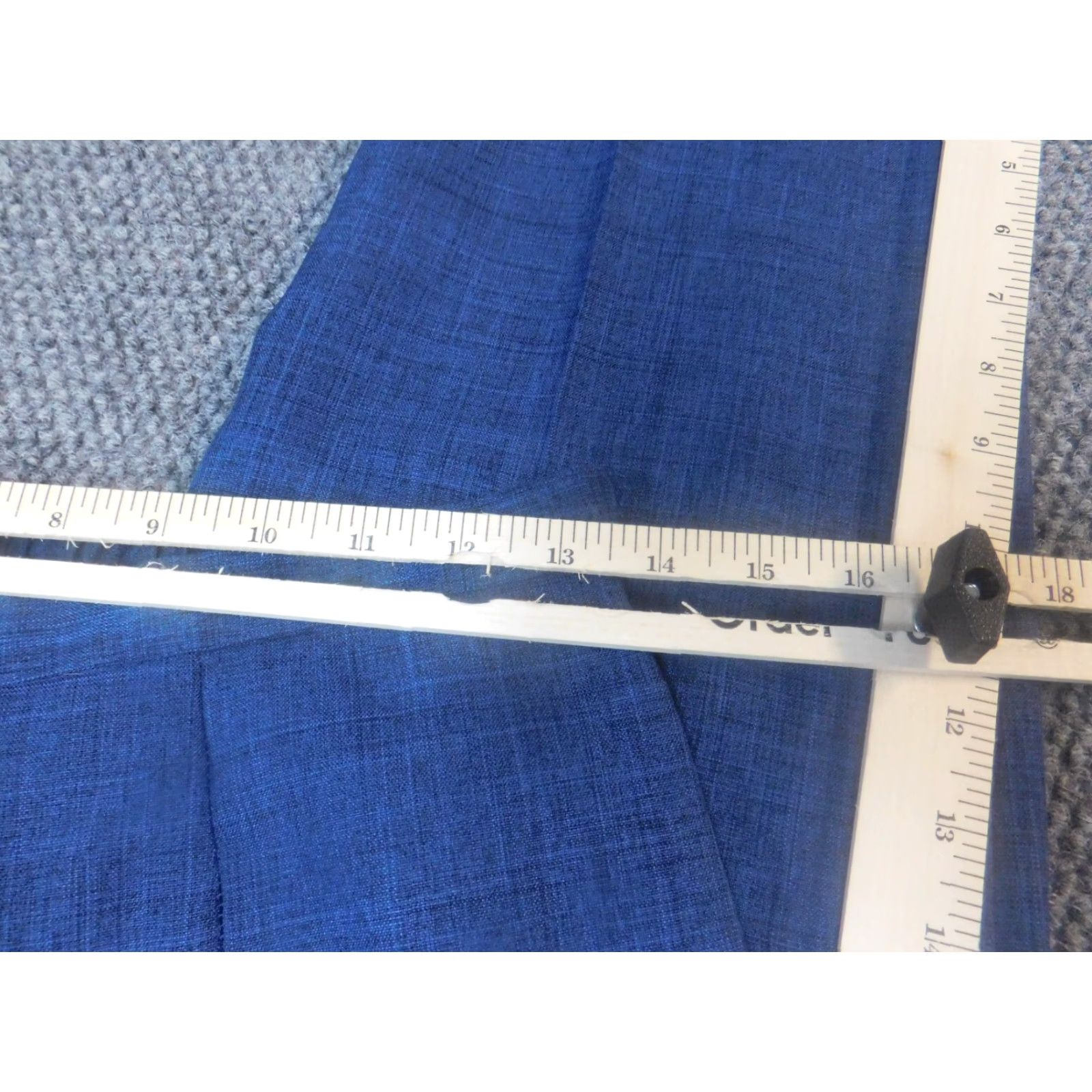 Vintage Prophecy Womens Petites 10P Pants Dress Pants Blue Gray 27 Inseam Pockets Stretch Button Office Casual Straight Rise Regular Size 26" / US 2 / IT 38 - 5 Thumbnail