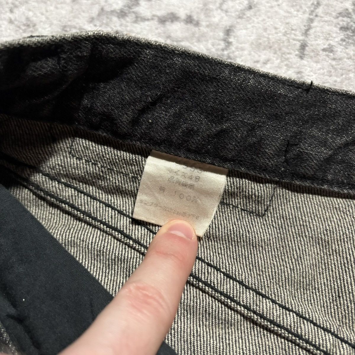Shellac Shellac Bleached & Distressed Bootcut Black Jeans | Size 48 Size US 30 / EU 46 - 10 Thumbnail