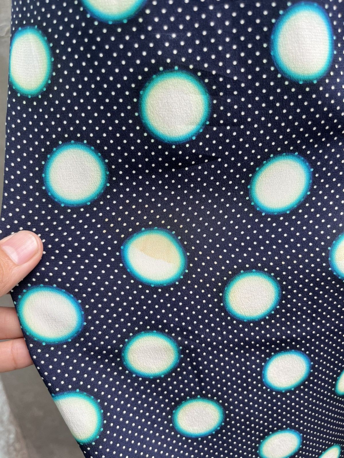 Miu Miu 2011 Silk Polkadot Wide Leg Trousers Size US 31 - 5 Thumbnail
