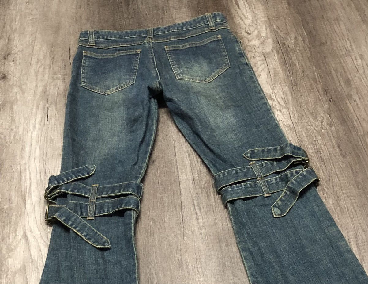 Japanese Brand Vintage Play Chess Flared Jeans Bondage Design Size US 28 / EU 44 - 11 Thumbnail