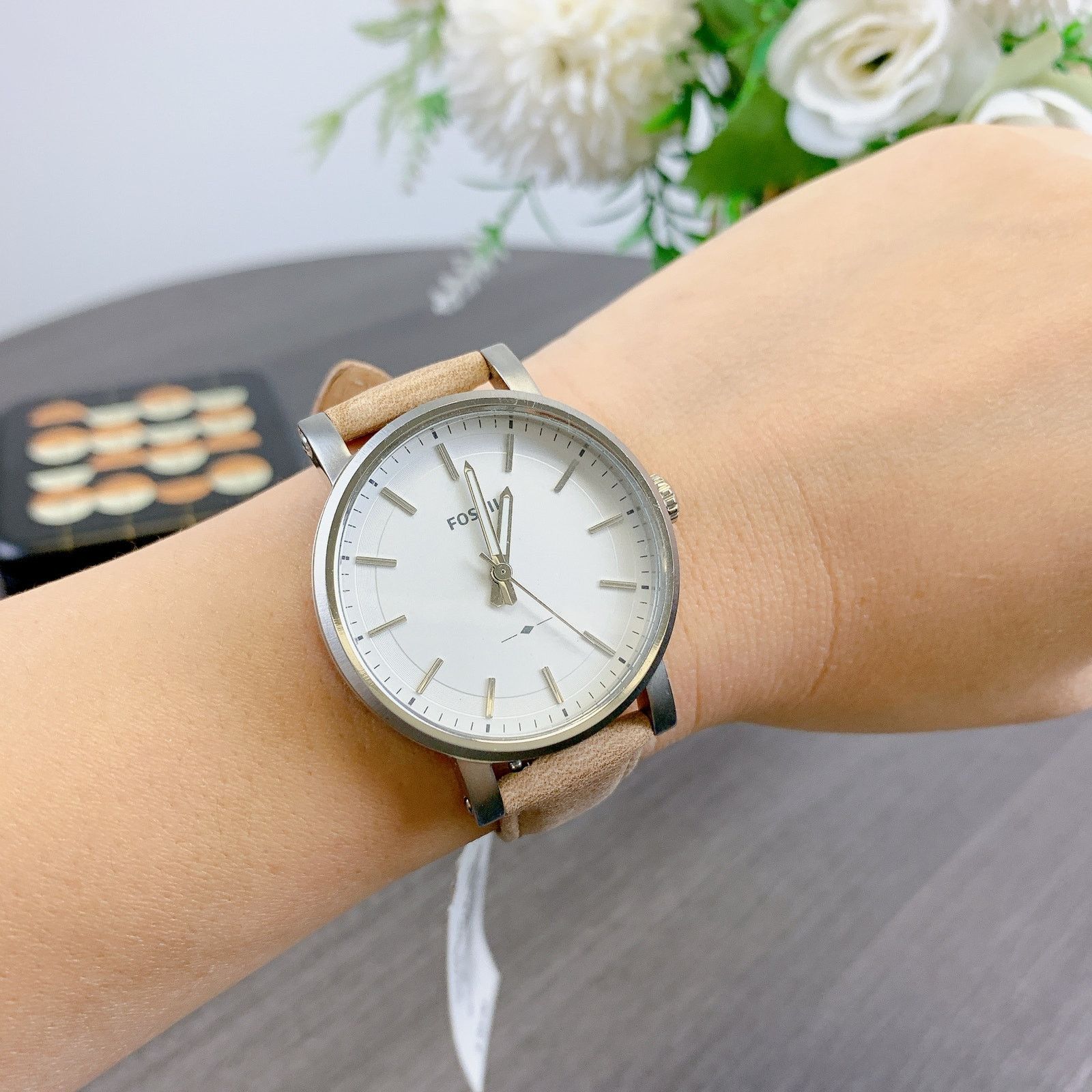 Fossil Fossil ES4179 Sport Three Hand Sand Leather Watch 38mm Size ONE SIZE - 1 Thumbnail