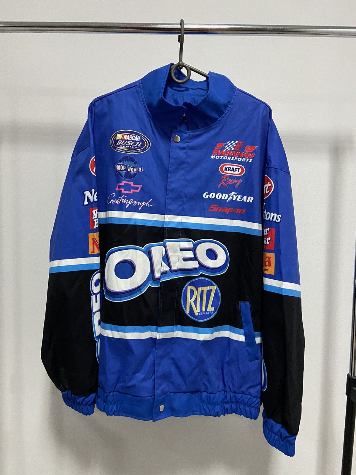 Vintage Oreo big logo racing jacket zip vintage Size US XXL / EU 58 / 5 - 1 Thumbnail
