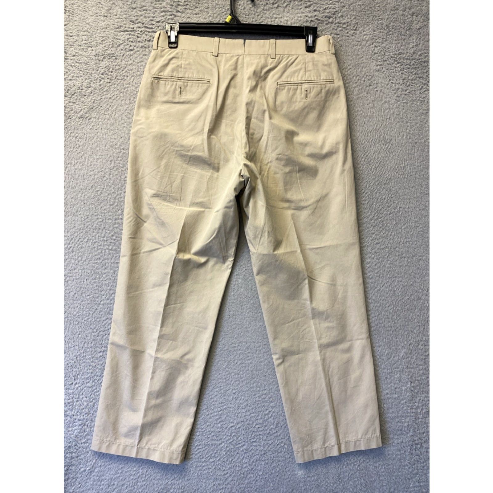 Brooks Brothers BROOKS BROTHERS Men's Chino Pants 33W 30L Tan Cotton Blend Regular Fit Size US 33 - 7 Thumbnail