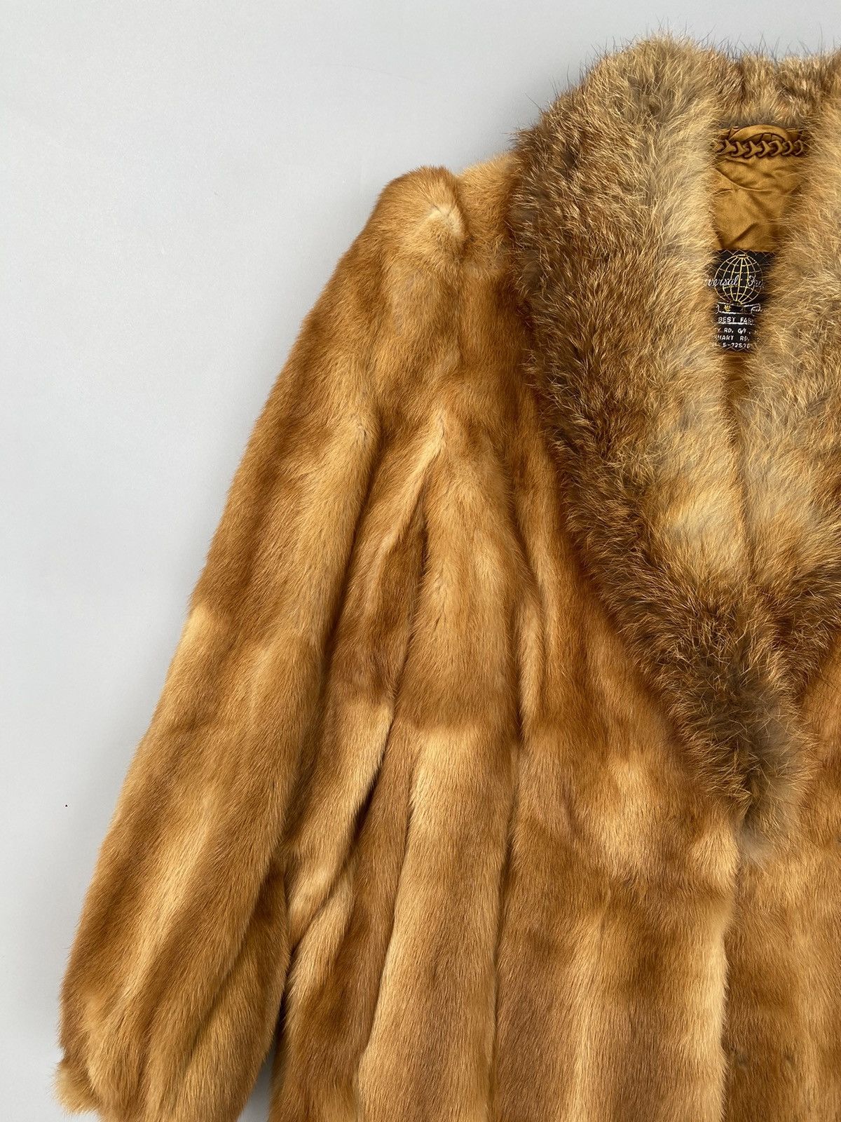 Vintage Vintage- Universal Fur Co - Single Hook Fox Fur Coat Size S / US 4 / IT 40 - 11 Thumbnail