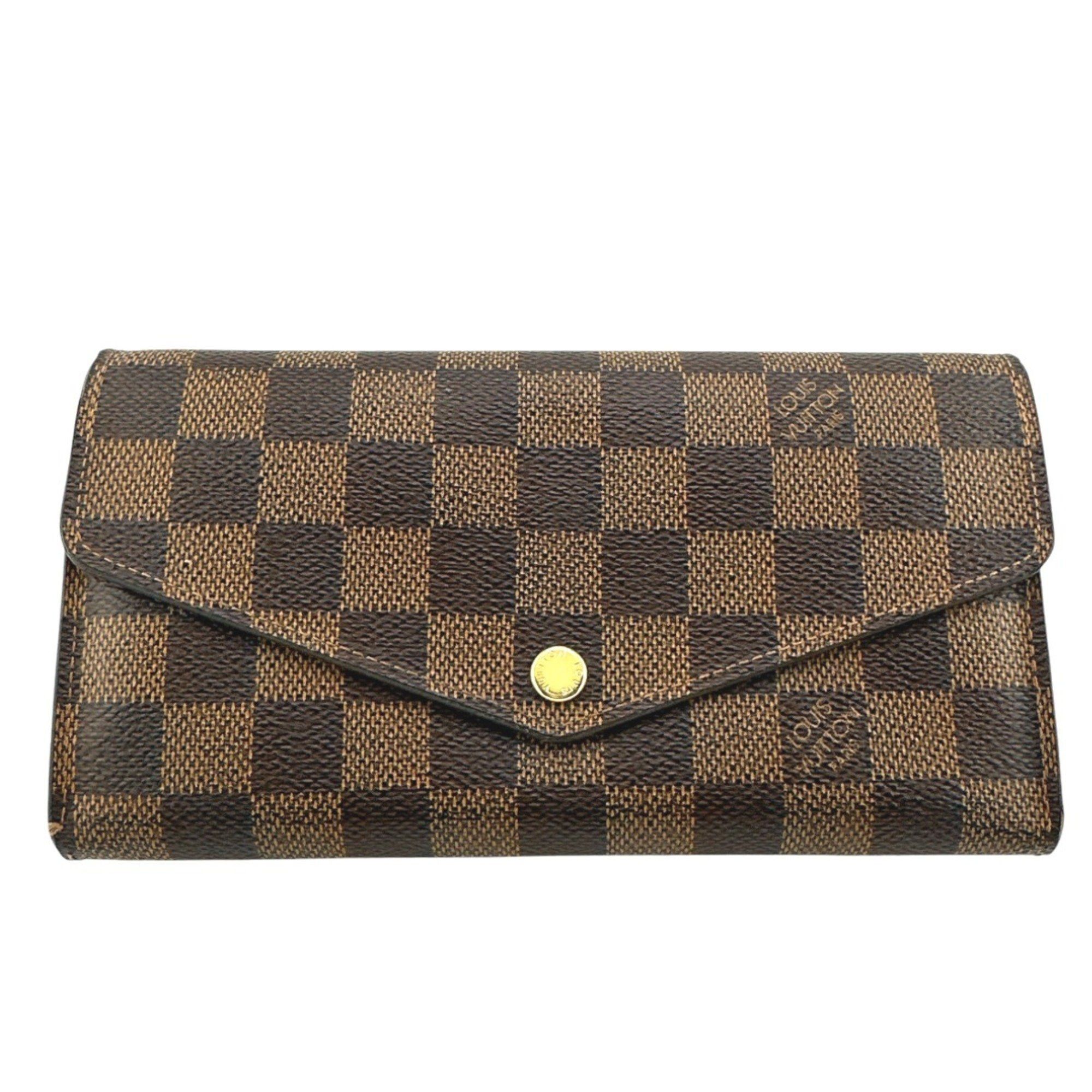 Louis Vuitton Louis Vuitton Long Wallet Round Damier Portefeuille Sarah Canvas N63209 Brown LV Size ONE SIZE - 1 Thumbnail