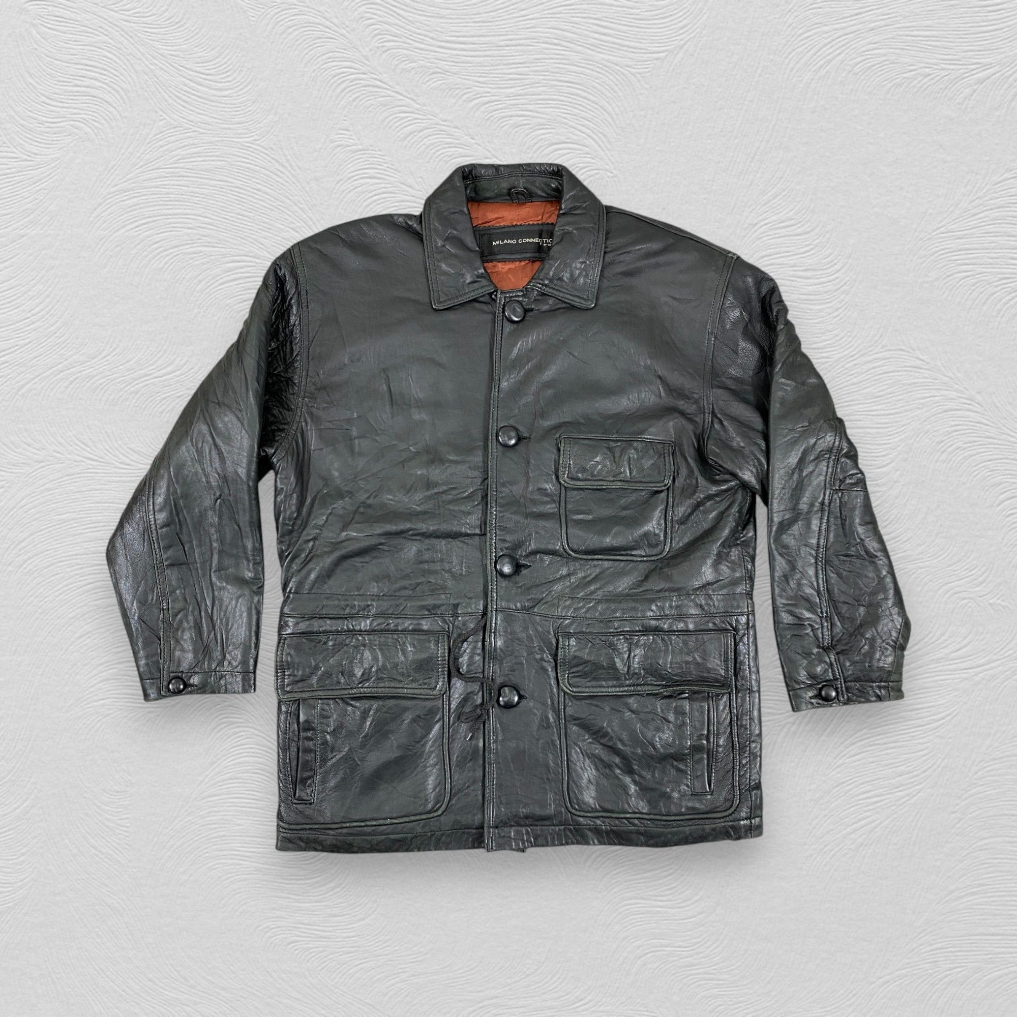 If Six Was Nine Vintage Leather Jacket- J422 Size US L / EU 52-54 / 3 - 1 Thumbnail