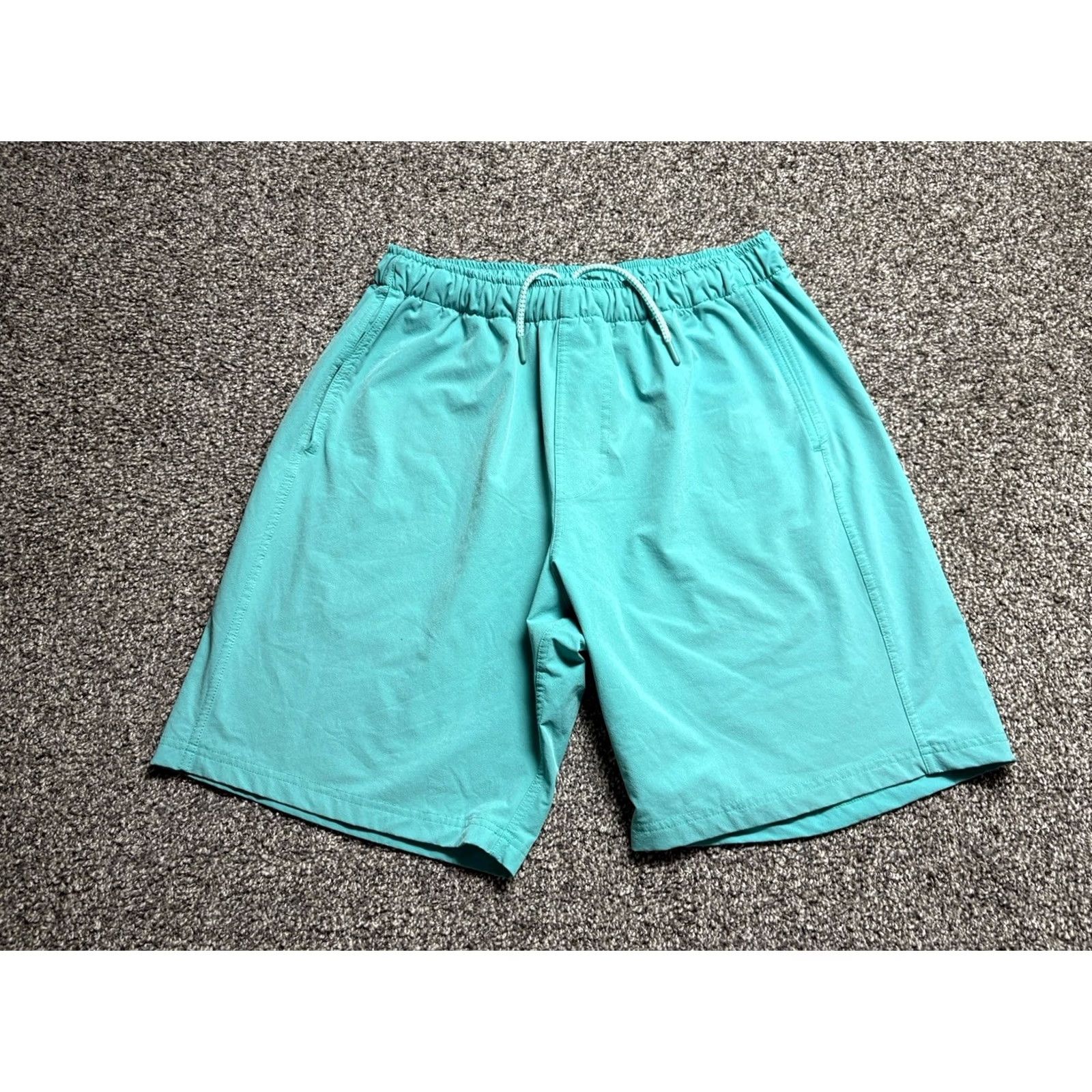 Vintage Myles Athletic Shorts Mens Large Turquoise Standard Performance Training Shirt? Size US 33 - 2 Thumbnail