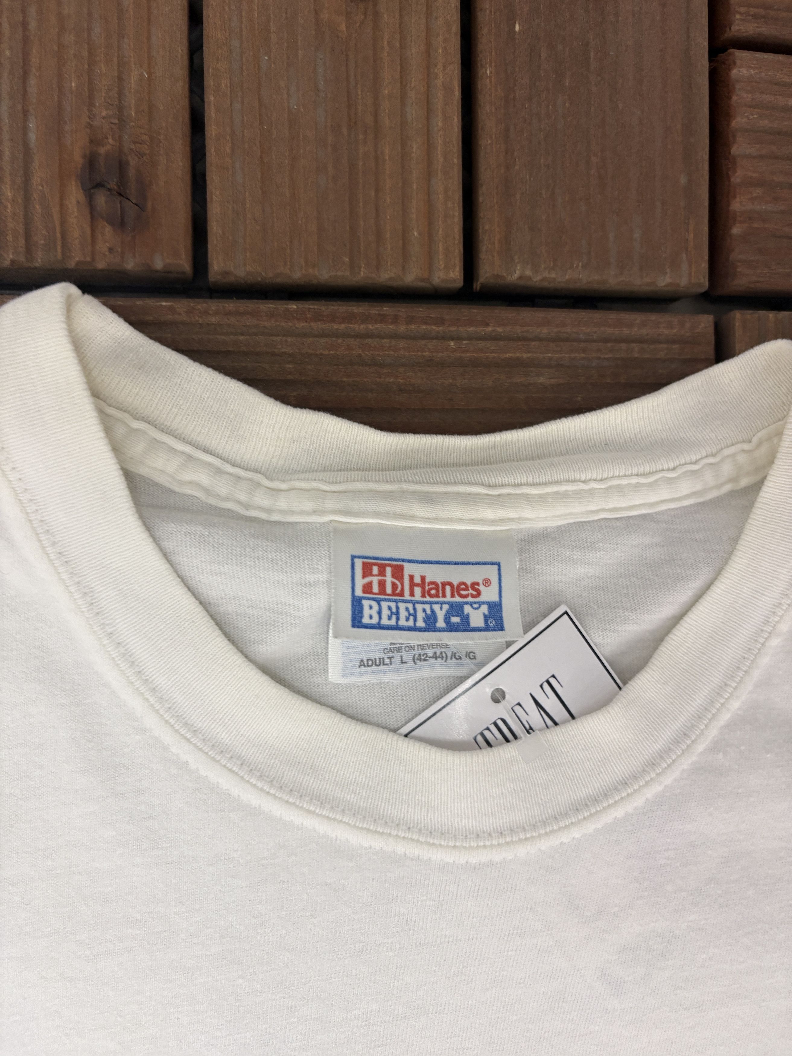 Vintage Right As Rain, Let Me Show You Vintage White T-Shirt Tee Size US L / EU 52-54 / 3 - 6 Thumbnail