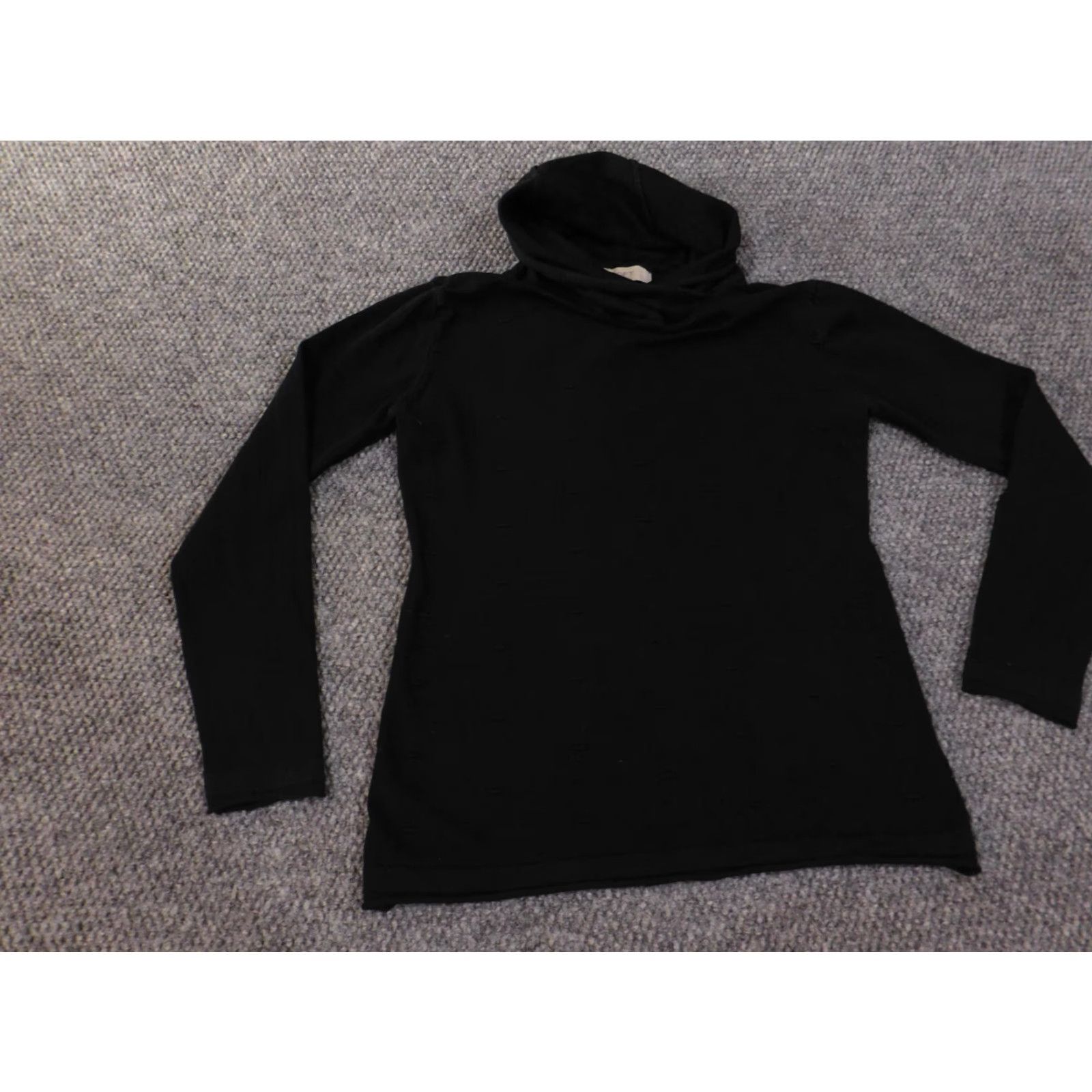 Loft LOFT Sweater Medium Black Geometric Womens Cowl Neck Pullover Wool Acrylic Regular Casual Modern Designer Size M / US 6-8 / IT 42-44 - 6 Thumbnail