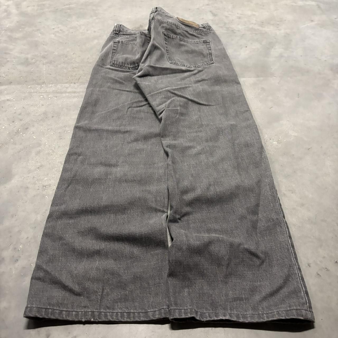Japanese Brand × Vintage Crazy Vintage Y2K/2000s Faded Grey Streetwear Grunge Denim Jeans! Size US 32 / EU 48 - 4 Thumbnail