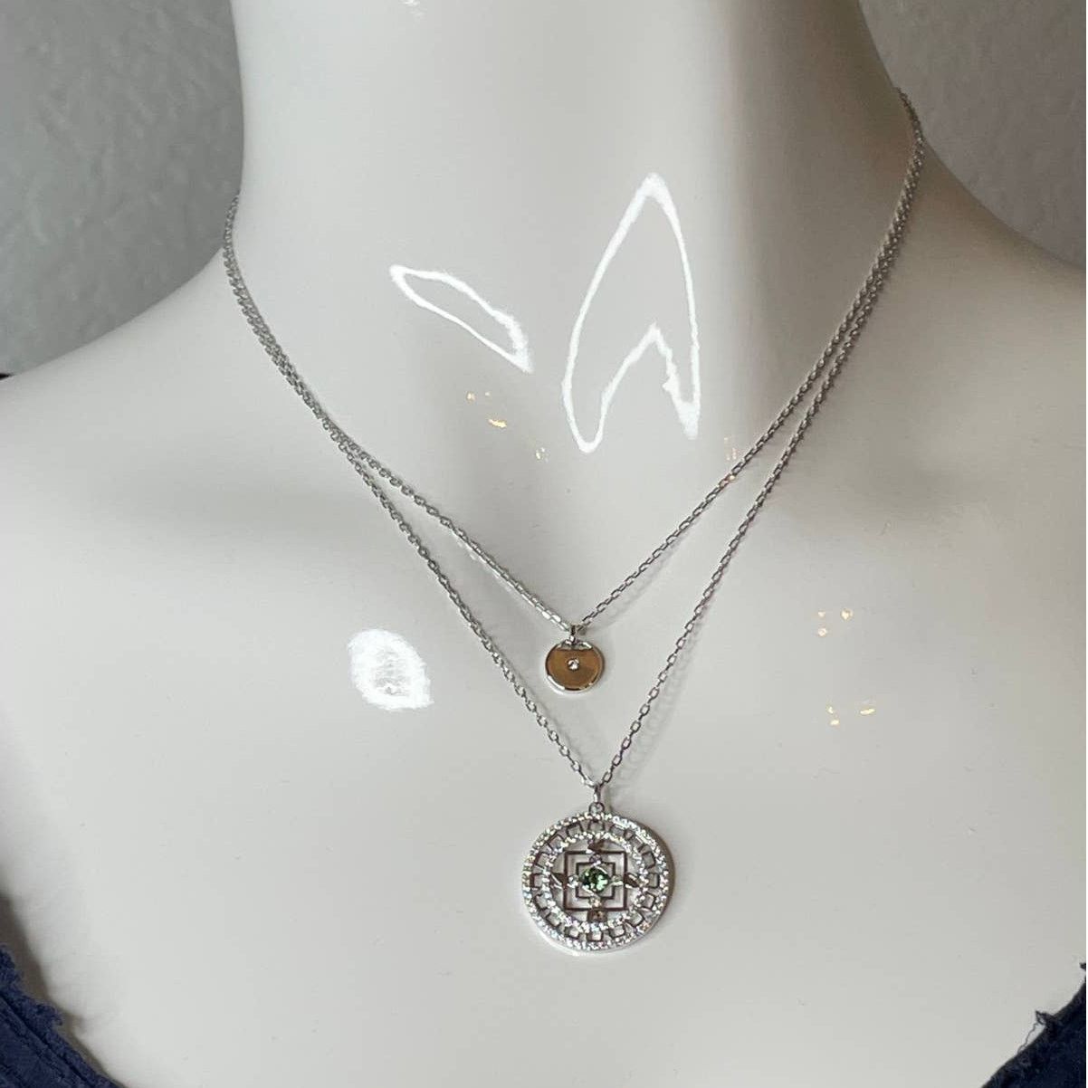 Swarovski Swarovski Symbolic Mandala Necklace White, Rhodium plated Size ONE SIZE - 9 Thumbnail