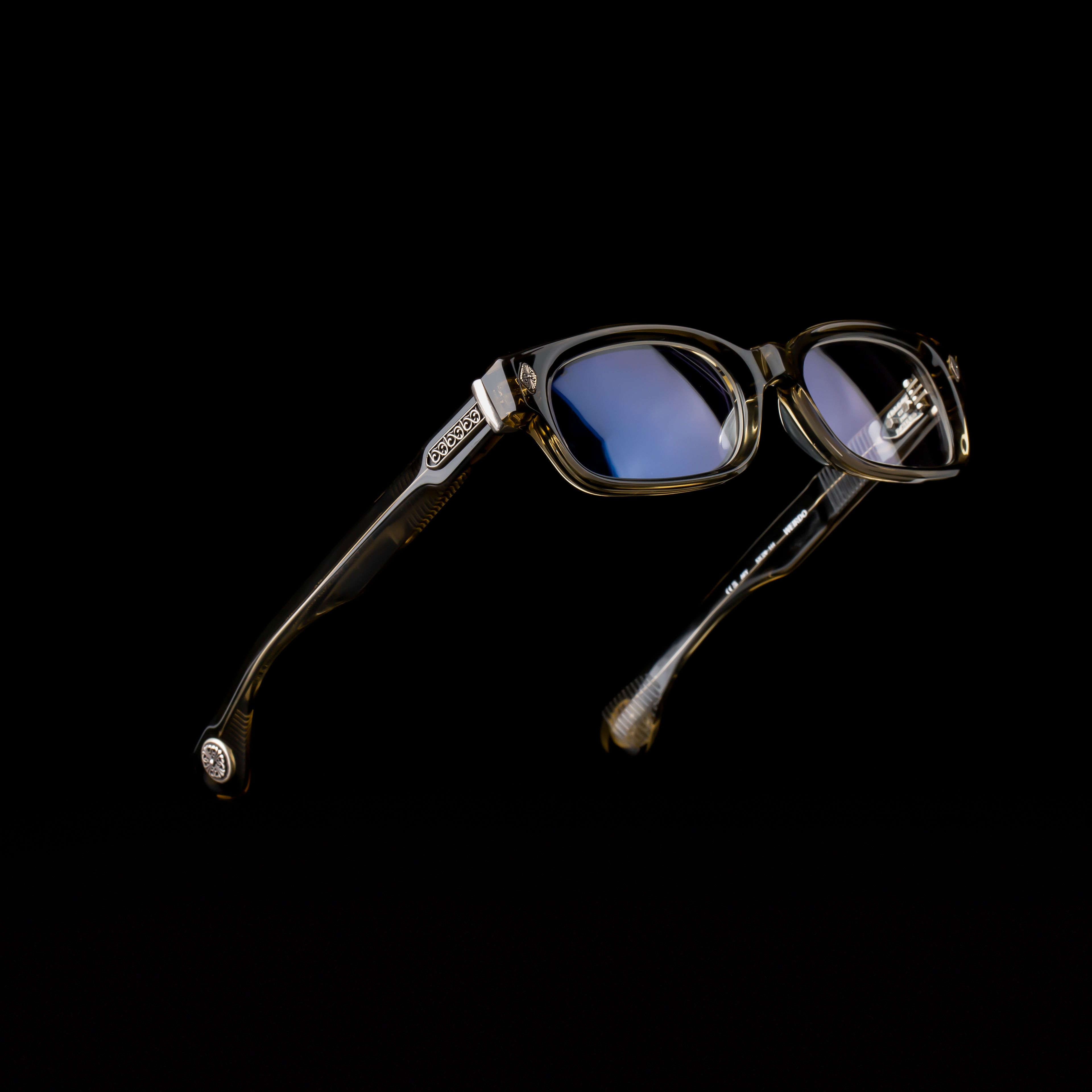 【超希少】Chrome Hearts WEIRDO Floral Square Super Rare Chrome Hearts Weirdo Side Floral Square Frame