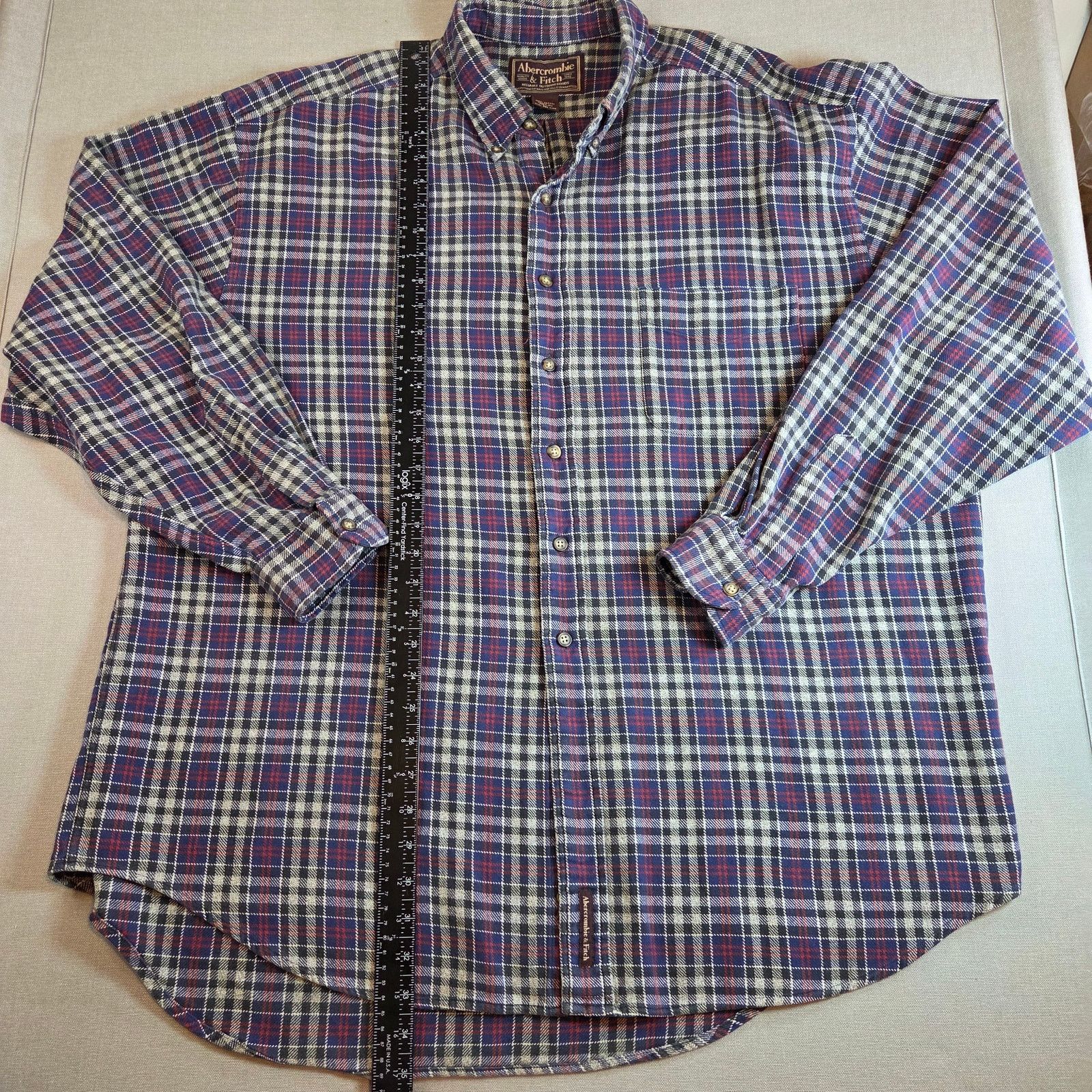 Abercrombie & Fitch 90s Abercrombie Flannel Shirt XL Vintage Size US XL / EU 56 / 4 - 5 Thumbnail