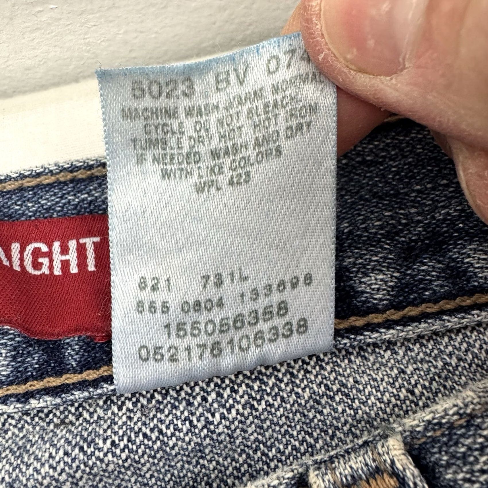 Levi's VINTAGE Levi's 505 Nouveau Straight Jeans Womens 12L 100% Cotton Hipster Y2K Blue Jeans 33.5in Womens Size 34" / US 12 / IT 48 - 7 Thumbnail