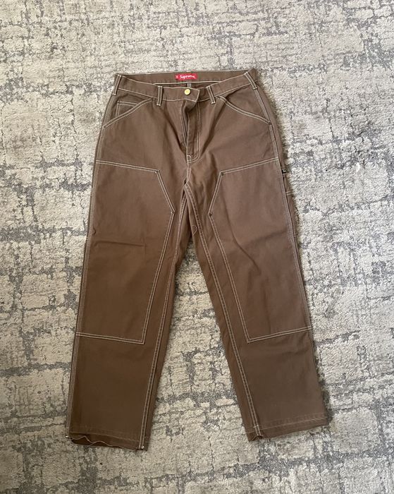 Supreme Supreme Double Knee Canvas Painter Pant Brown | Grailed