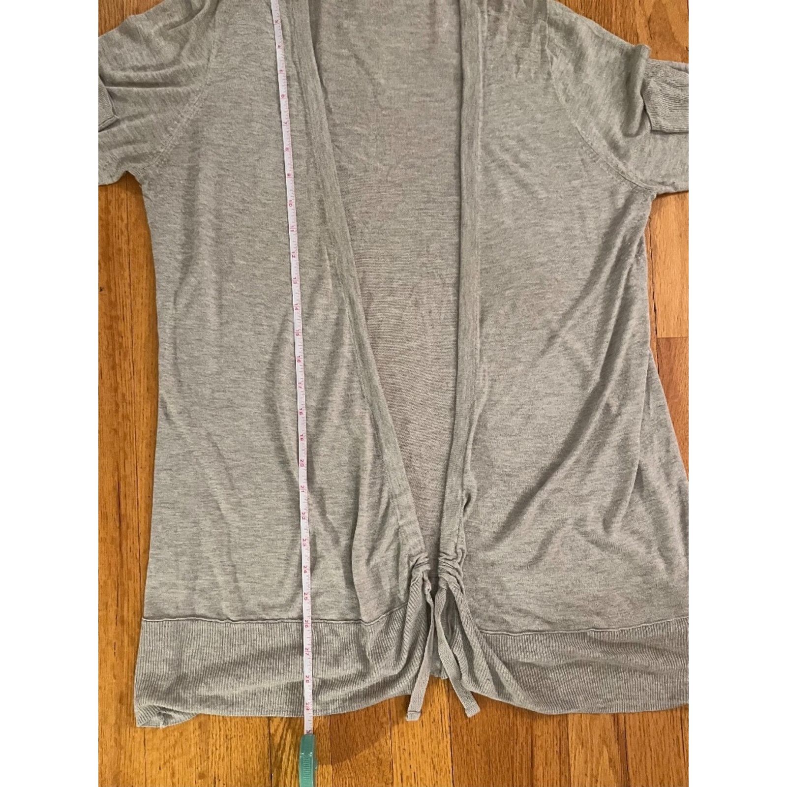 J.Crew J.Crew Ultra Soft Lightweight Rayon Silk Gray Tie Cardigan M Size M / US 6-8 / IT 42-44 - 6 Thumbnail