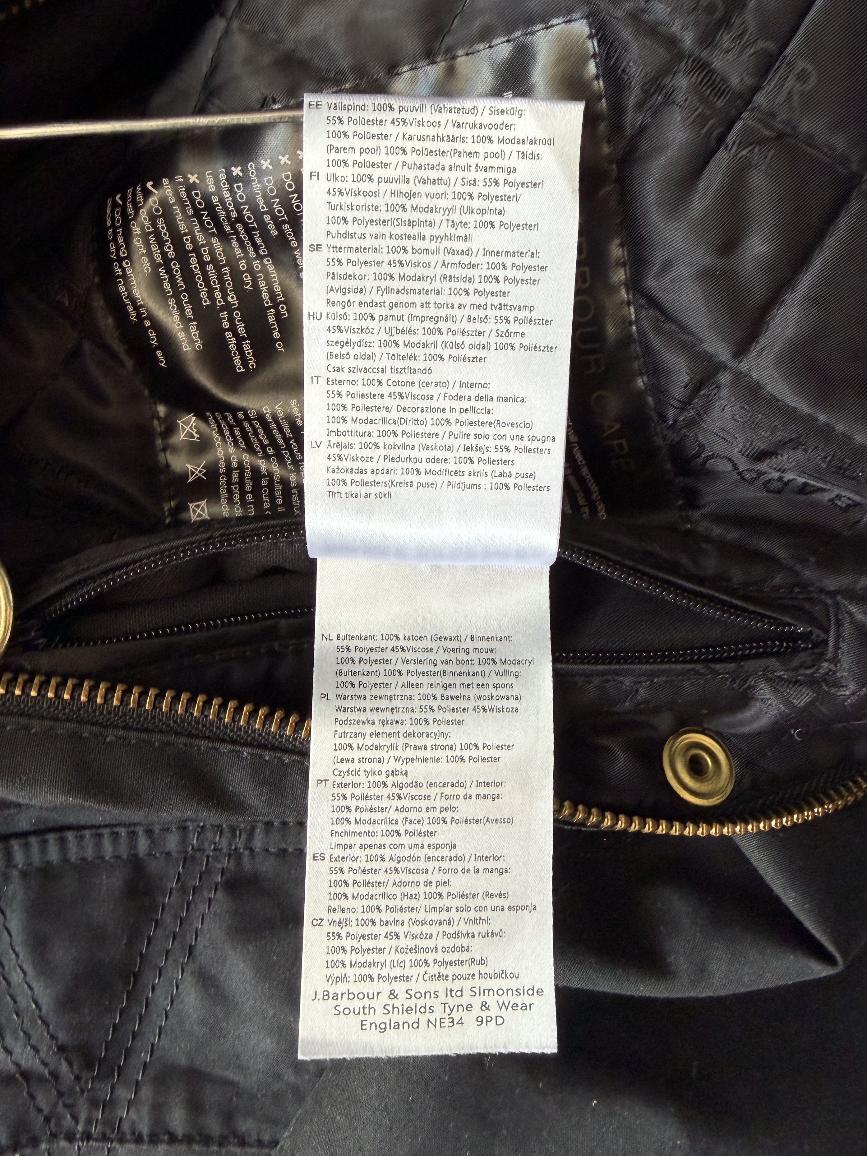 Barbour BARBOUR International SLIPSTREAM Wax Women's Hooded Jacket Size XL / US 12-14 / IT 48-50 - 23 Thumbnail